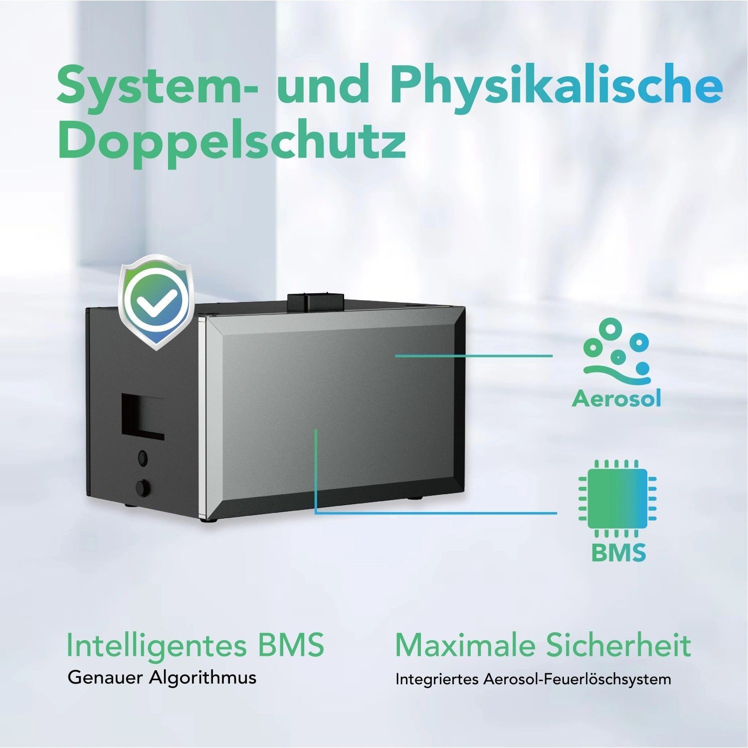 2200W 2048WH Stecker In Home Energiespeichersystem Für Balkon Innen Außen