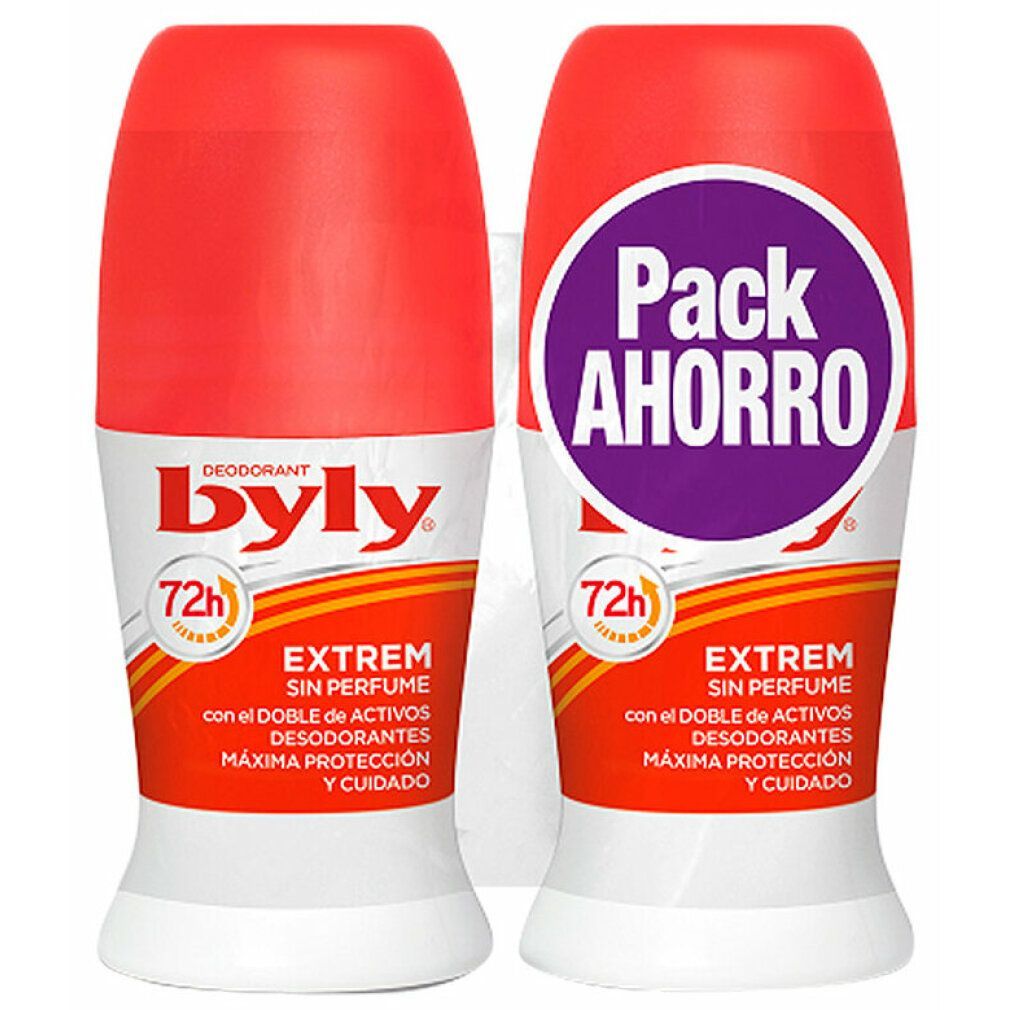Byly Herren Extrem Desodorant Roll On 2X50ml