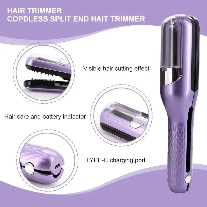 Split end hair trimmer, split end cutter, remover, damaged hair, repair ...