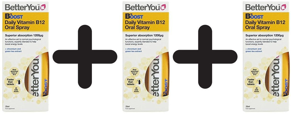 Betteryou 3 X Boost B12 Oral Spray - 25 Ml