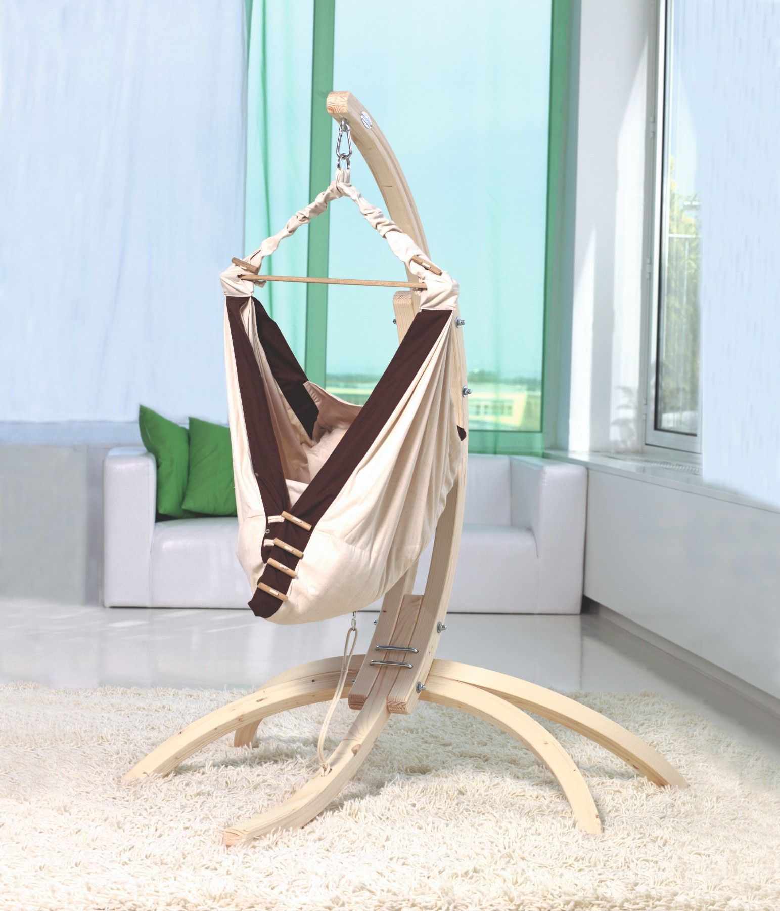 Amazonas Unisex Hippo + Kangoo Set - Tüv-Zertifizierte Babyhängematte Mit Fsc®-Holzgestell