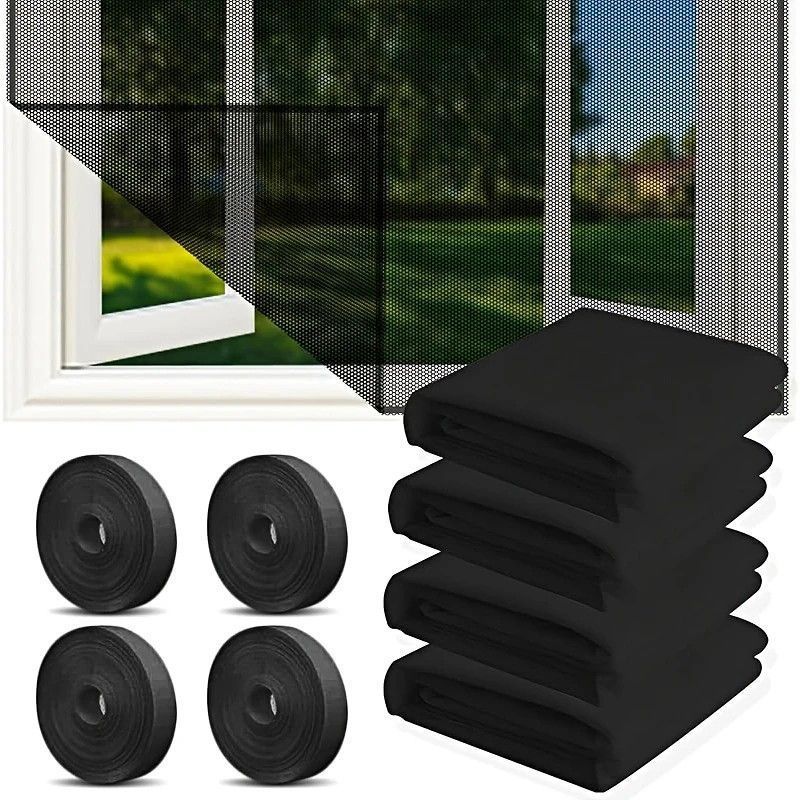 4 mosquito nets for windows, 150 x 200cm fly screens for windows ...