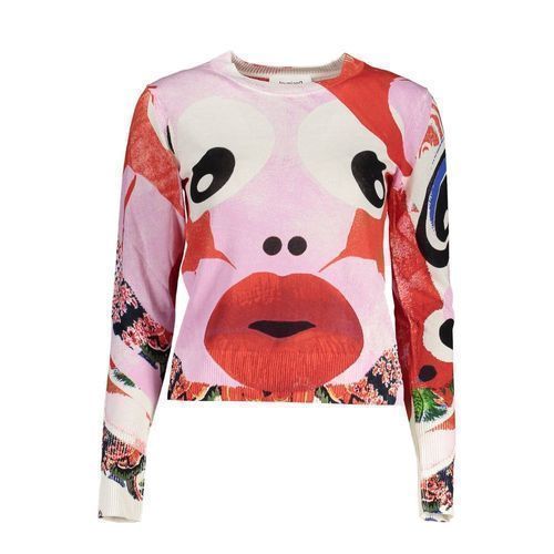 Desigual Damen Pink Viscose Women Sweater