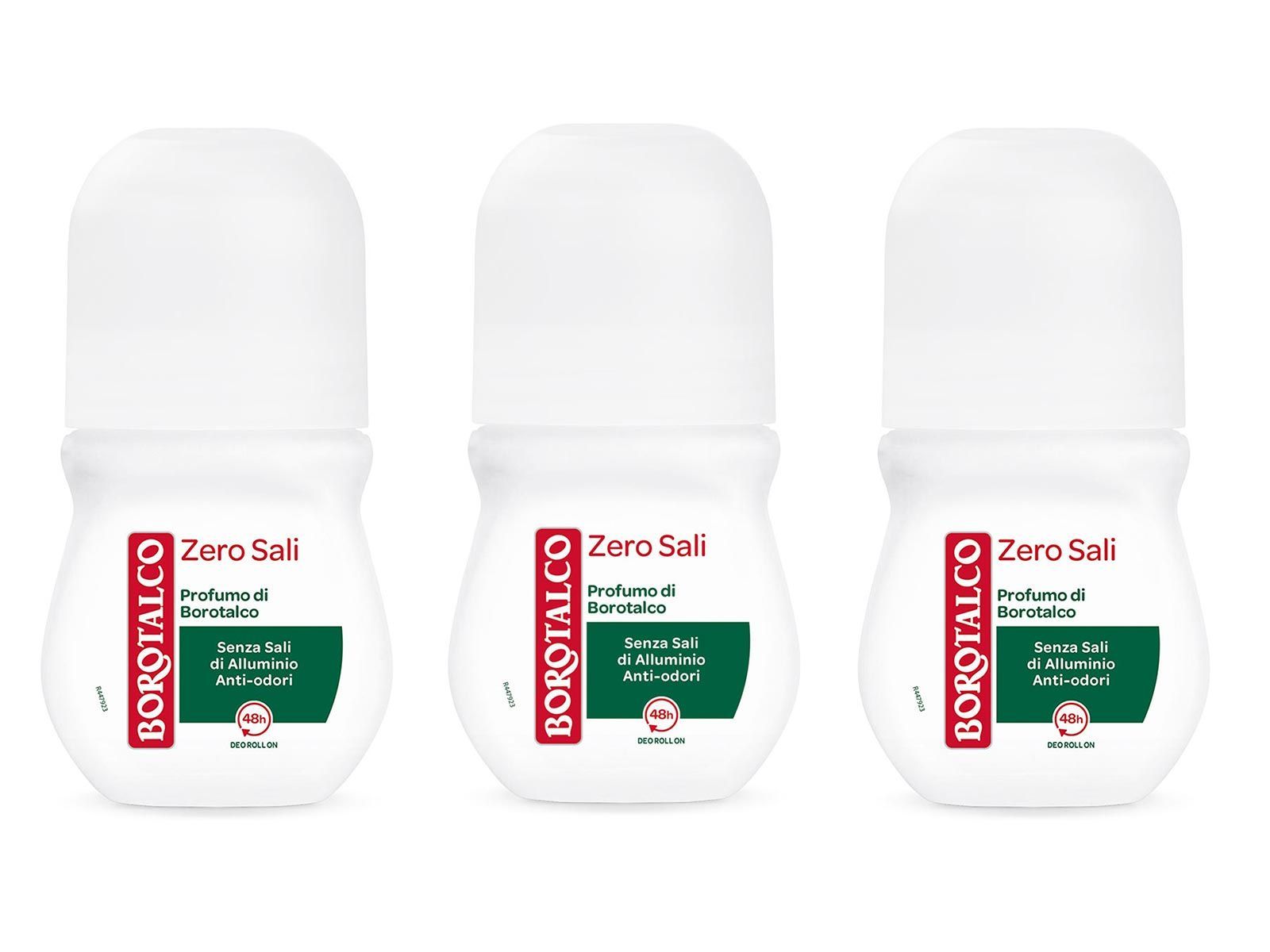 Borotalco - Manetti & Roberts Borotalco Original Zero Sali Deoroller Ohne Aluminiumsalze 3X 50 Ml