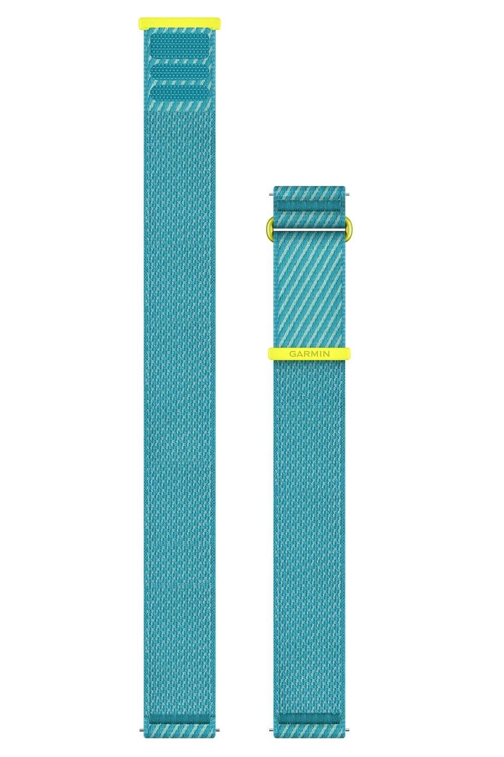 Garmin Wechsel-Armband Nylonband 22 mm Gelb/Türkis 010-14400-07