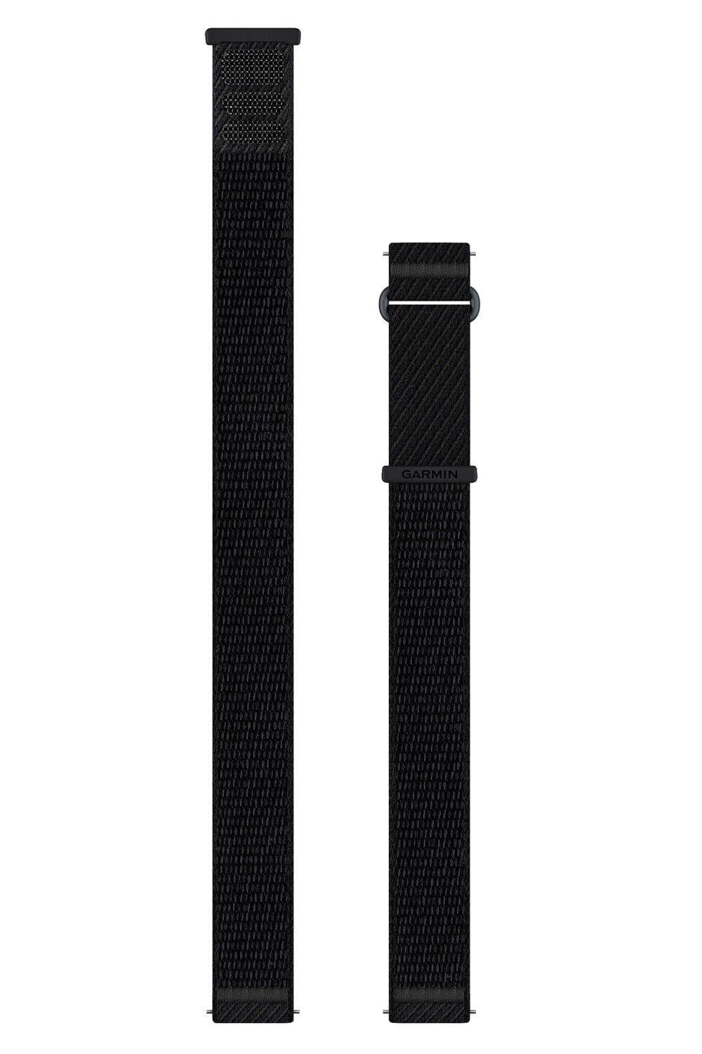 Garmin Wechsel-Armband Nylonband 18 mm Schiefer/Schwarz 010-14400-02