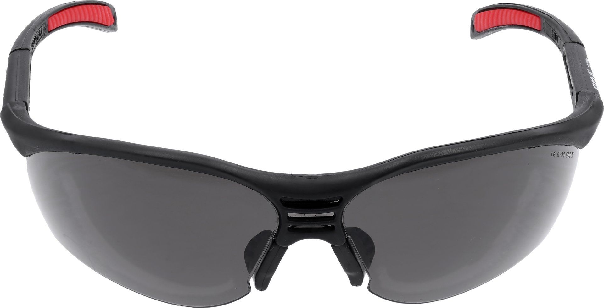 Schutzbrille grau mit verstellbaren Bügeln und Sonnenschutzfilter