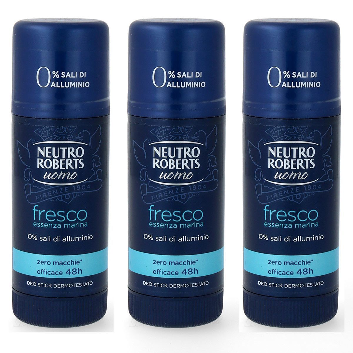 Neutro Roberts - Manetti & Roberts Neutro Roberts Uomo Fresco Essenza Marina Deostick 3X 40Ml
