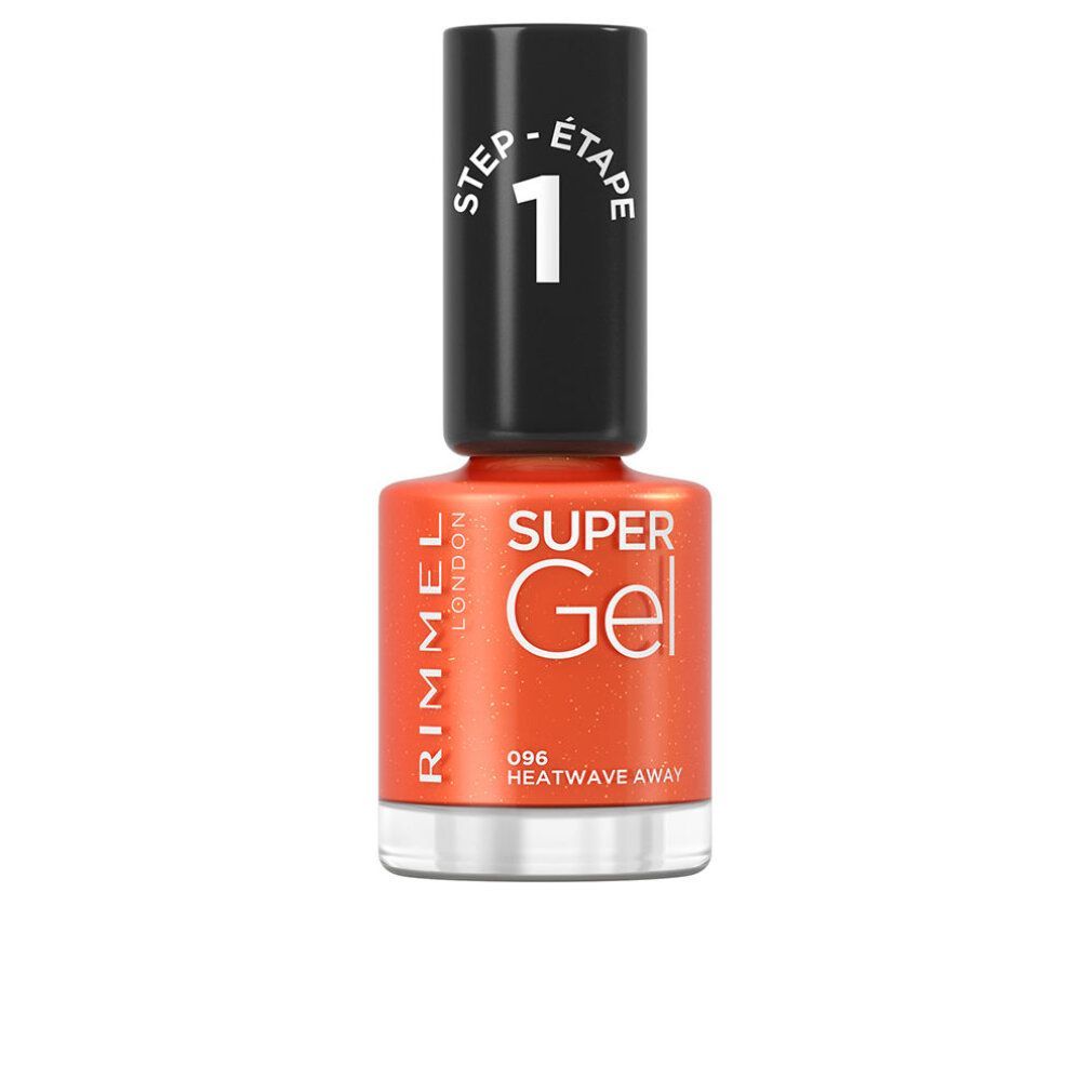Rimmel London Orange Super Gel Nail Polish 96-Heatwave Away 12Ml
