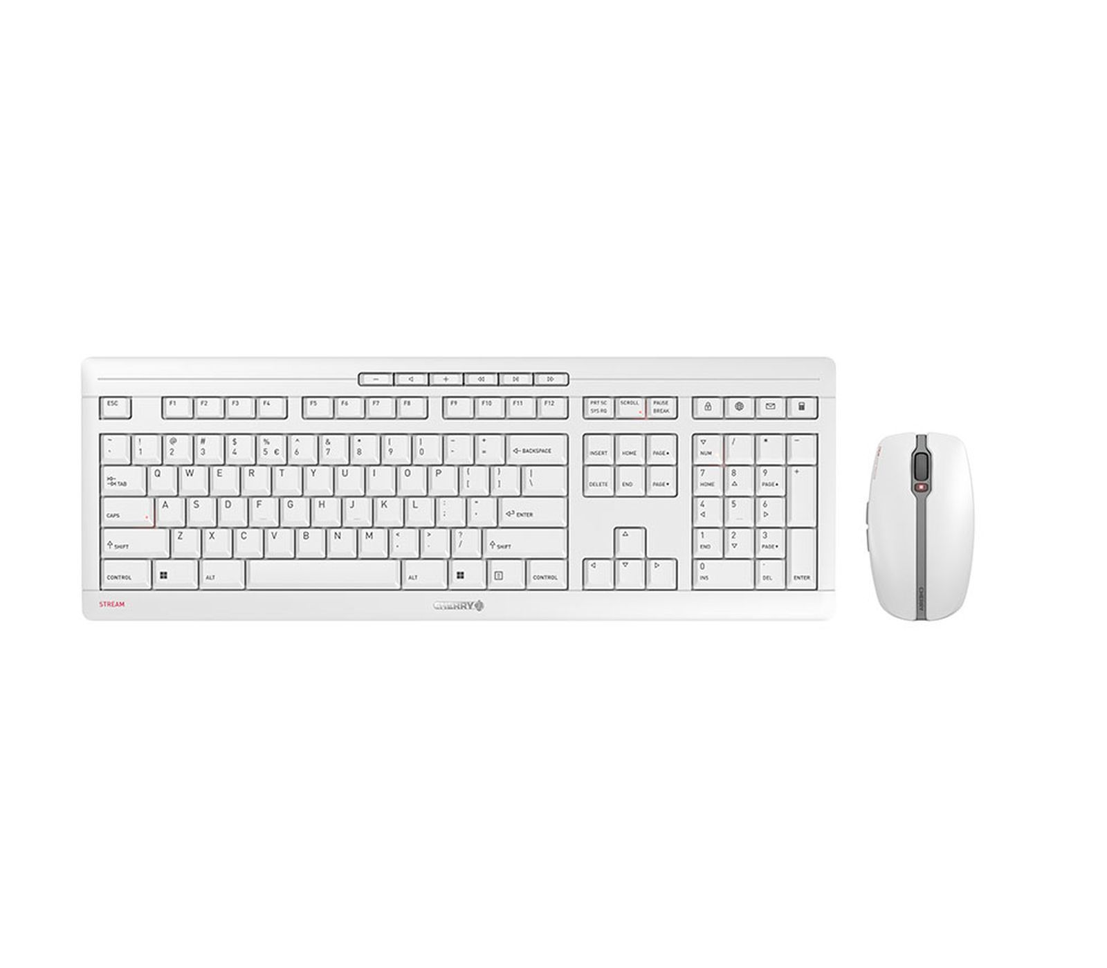 Cherry Stream Desktop - Tastatur-Und-Maus-Set - Kabellos - 2.4 Ghz - Us Mit Euro-Symb