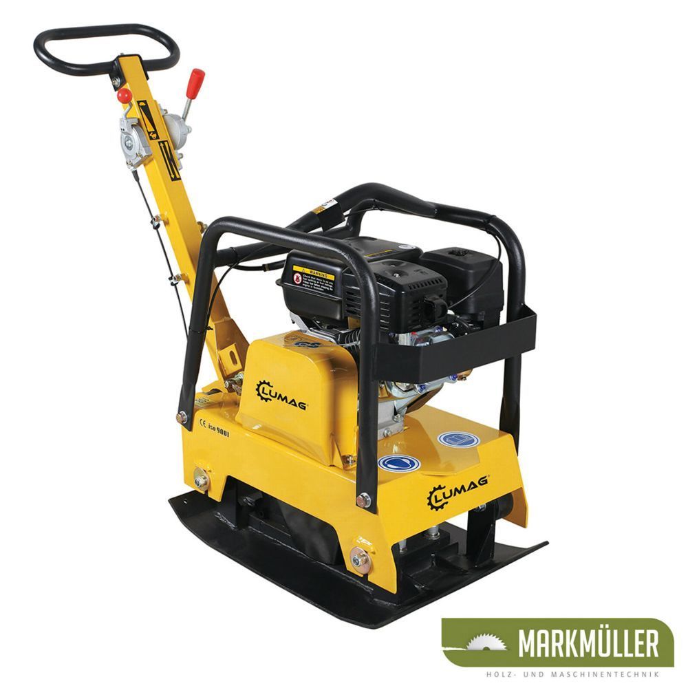 Rüttelplatte BAUMAX 104 Kg 20 KN Komplettset PU-Matte Fahrwerk Wartungskit