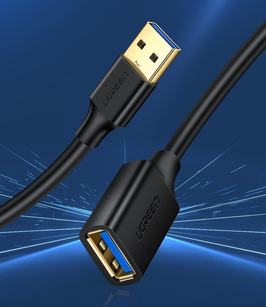 Ugreen Kabel Verlängerungsadapter USB 3.0 (weiblich) - USB 3.0 (männlich) Kabel
