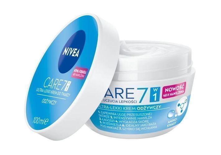 Nivea Care 5In1 Leichte Gesichtscreme 100Ml Pflege Für Jeden Tag