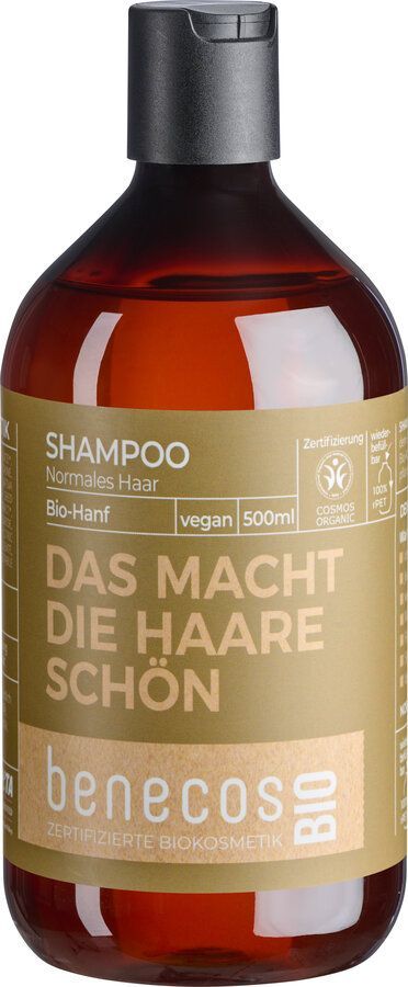 Benecos Benecosbio Shampoo Normales Haar Bio-Hanf - Das Macht Die Haare Schön 500Ml