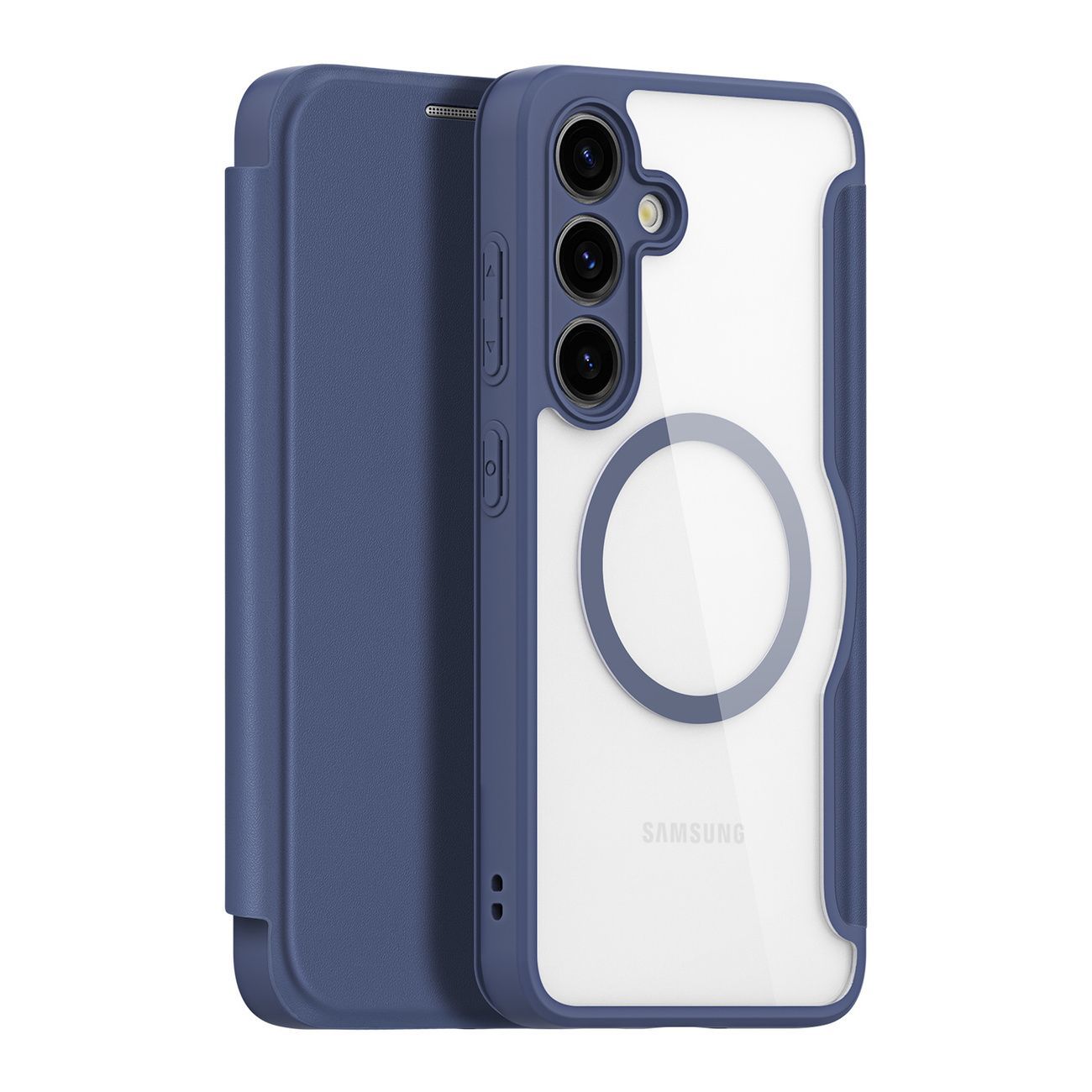 Dux Ducis Skin X Pro Hülle für Samsung Galaxy S24+ mit MagSafe und Klappe - Blau