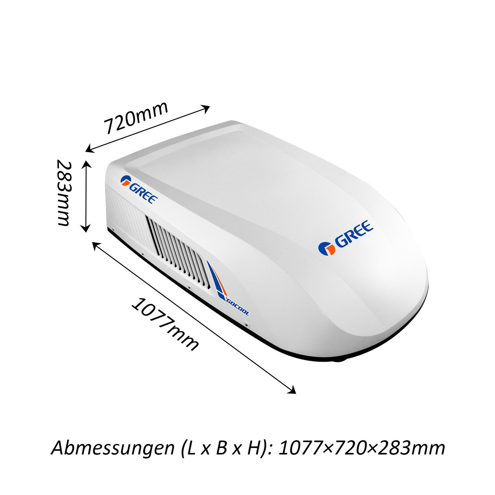 GREE 3600W GoCool Plus Doppelrotor Inverter Dachklimaanlage Wohnmobil ...