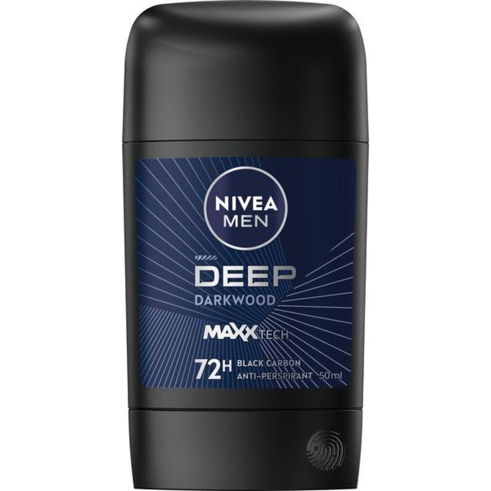 Nivea Herren Solid Antiperspirant Deep Black Carbon 50Ml