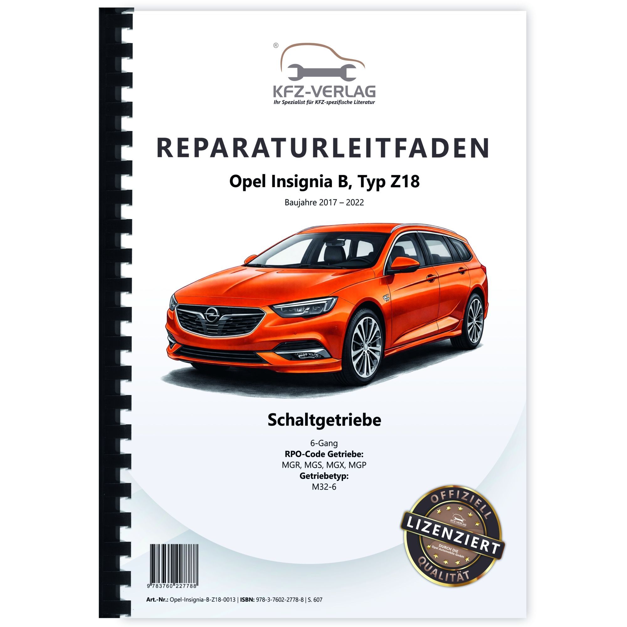 Opel Insignia B Typ Z18 2017-2022 6-Gang Schaltgetriebe M32-6 ...