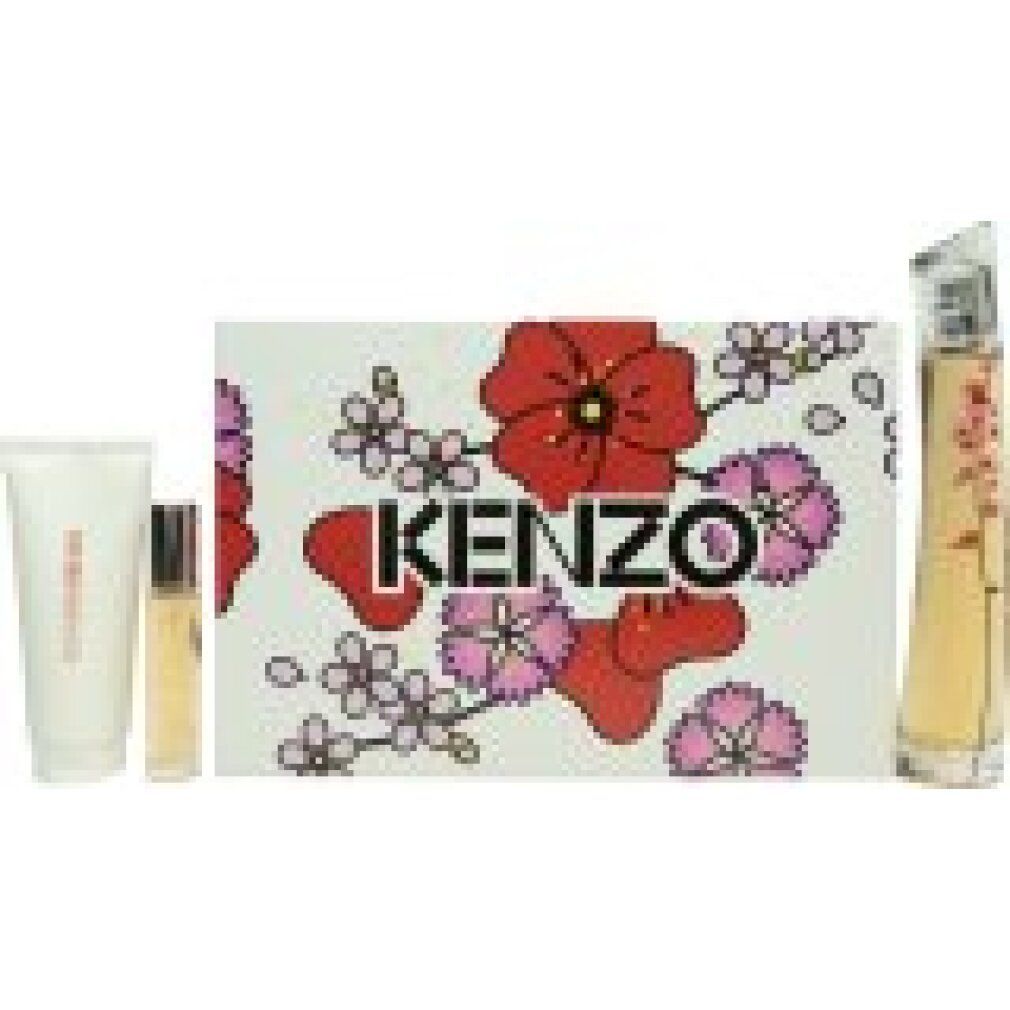 Kenzo Flower Ikebana Sakura Gift Set 75ml EDP + 10ml EDP + 75ml Body Lotion