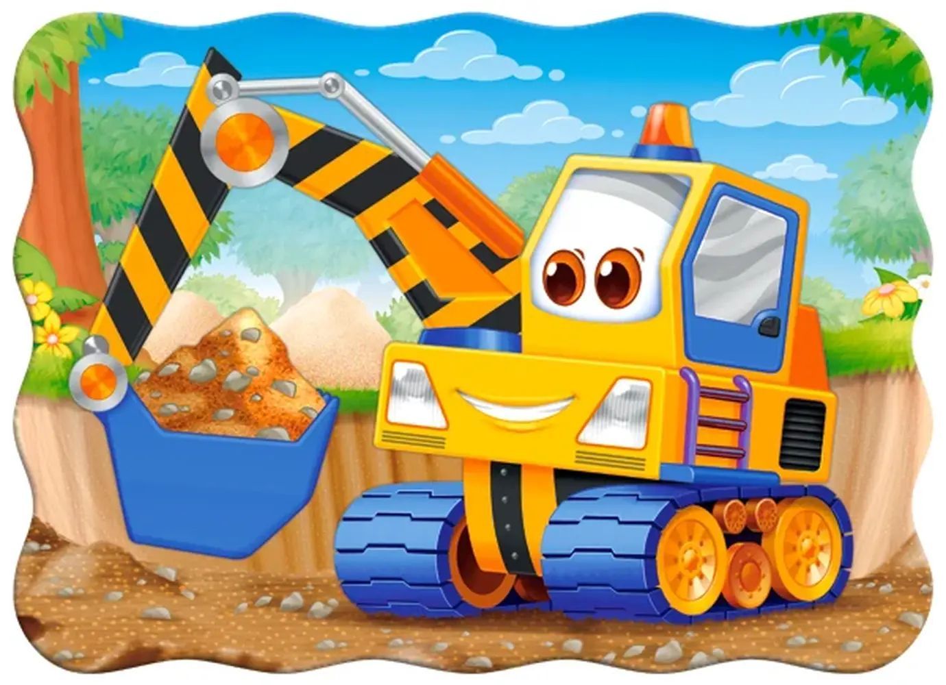 Gelber Bagger