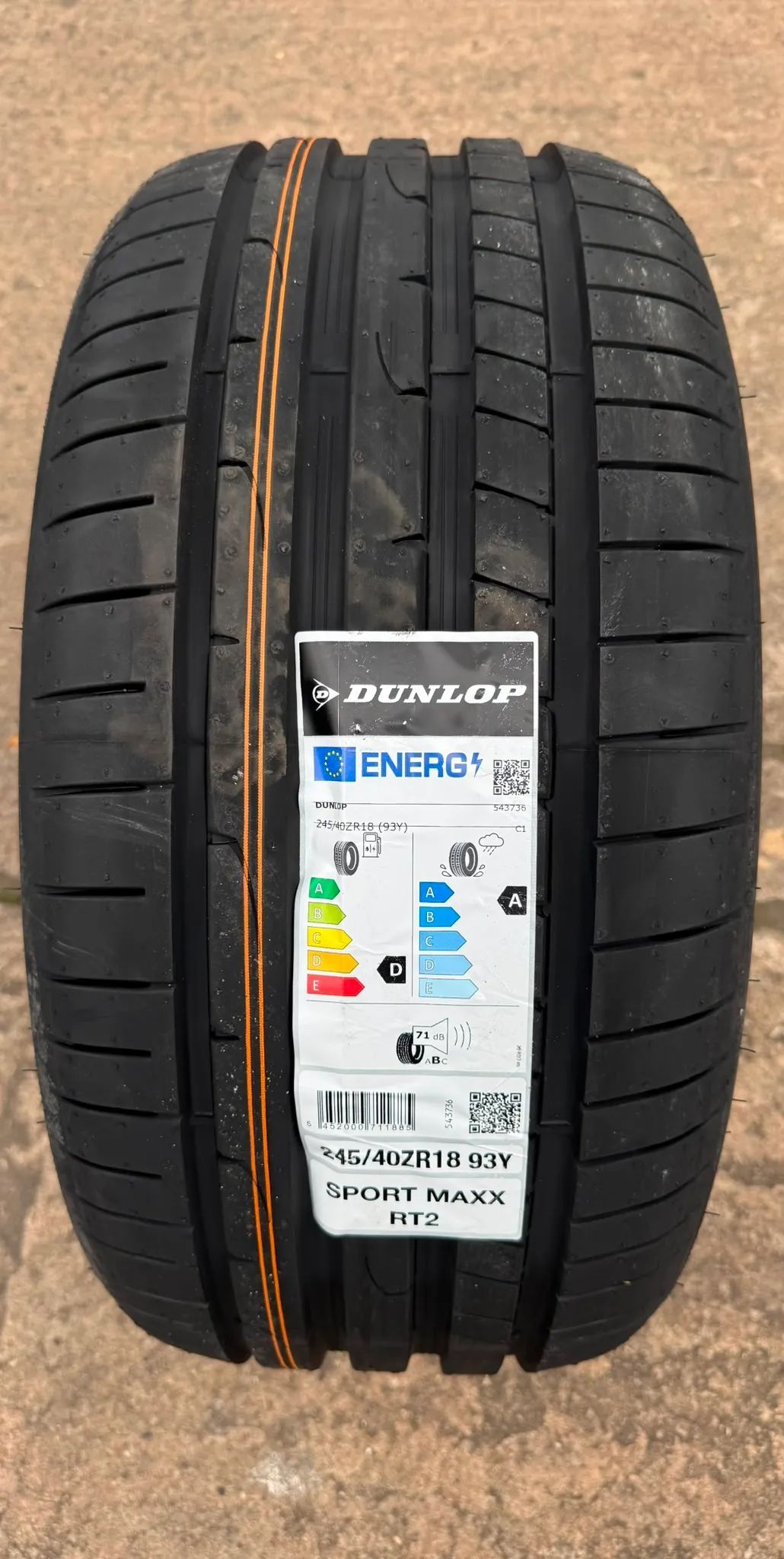 1x Sommerreifen 245/40 R18 93Y Dunlop SP Sport Maxx RT 2 NEU