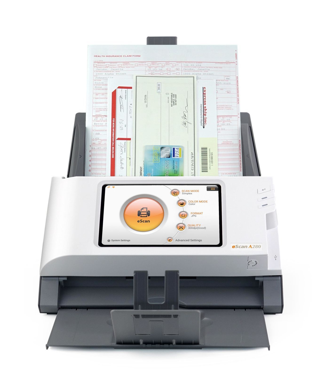 Plustek eScan A280 - Essential - Dokumentenscanner - CCD - Duplex ...