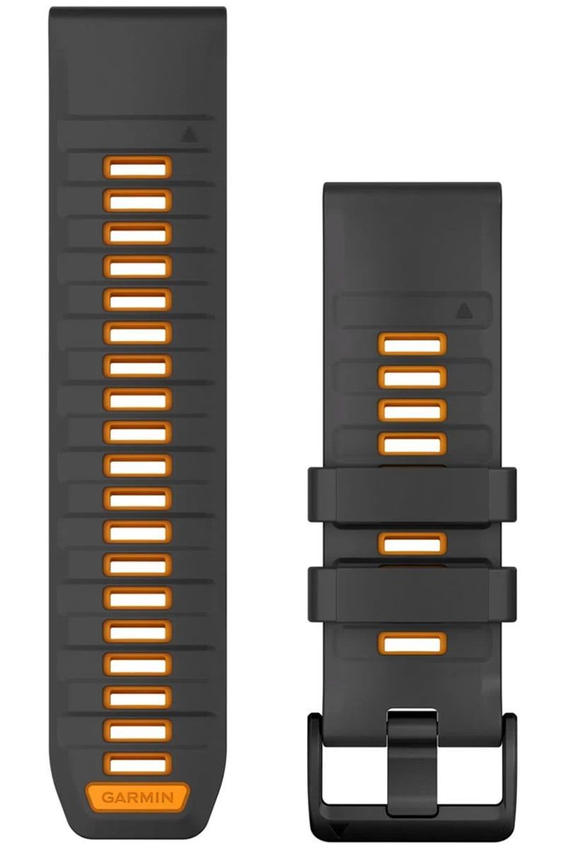 Garmin Quickfit Silikonband 26 mm Graphit/Funkenorange 010-13393-05