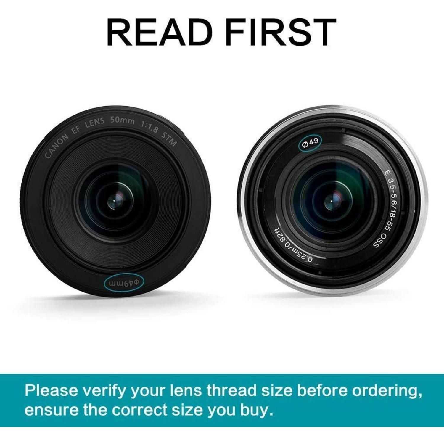 Fotover 52mm Variabler ND Filter Slim ND2-ND400 für Canon Nikon Sony ...