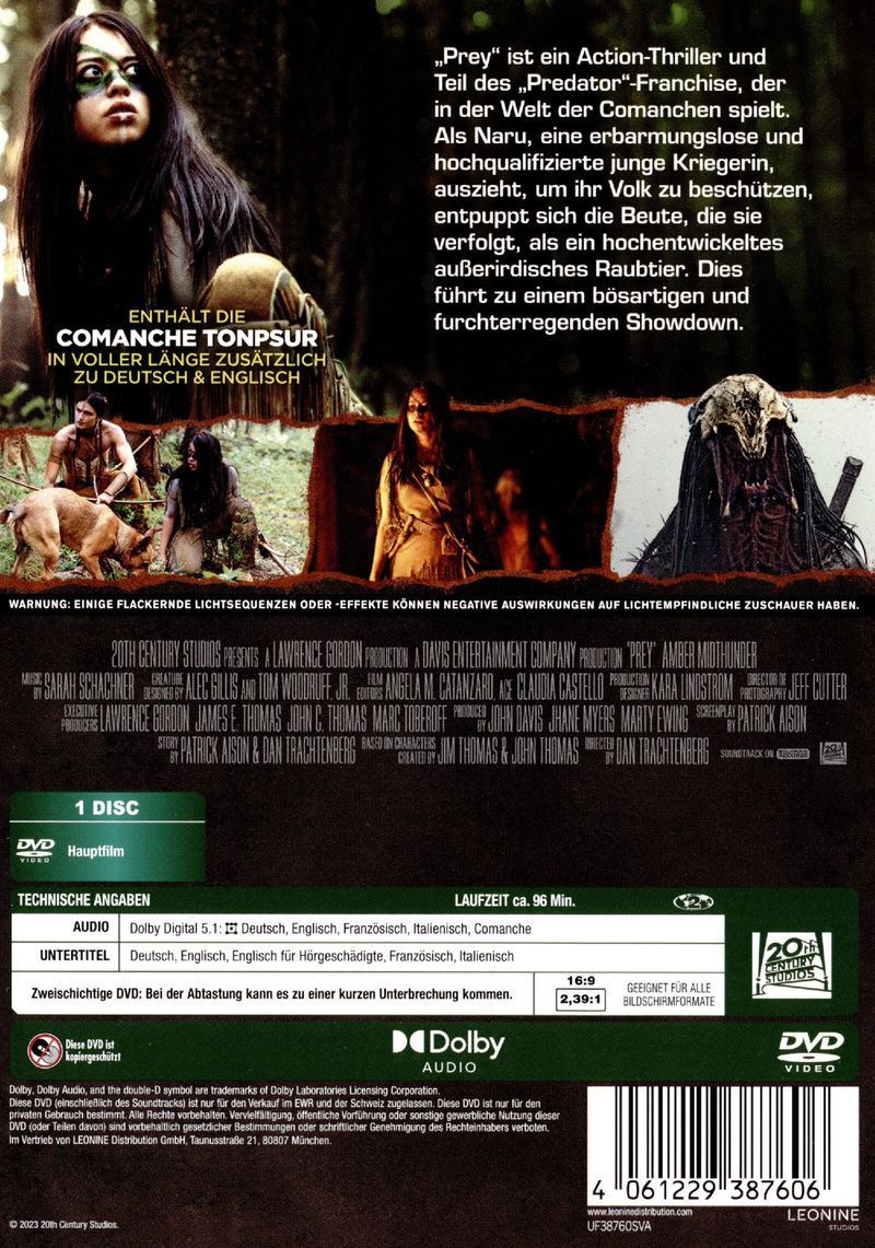 Prey (DVD) Min: 96/DD5.1/WS - Disney - (DVD Video / Action) kaufen bei ...