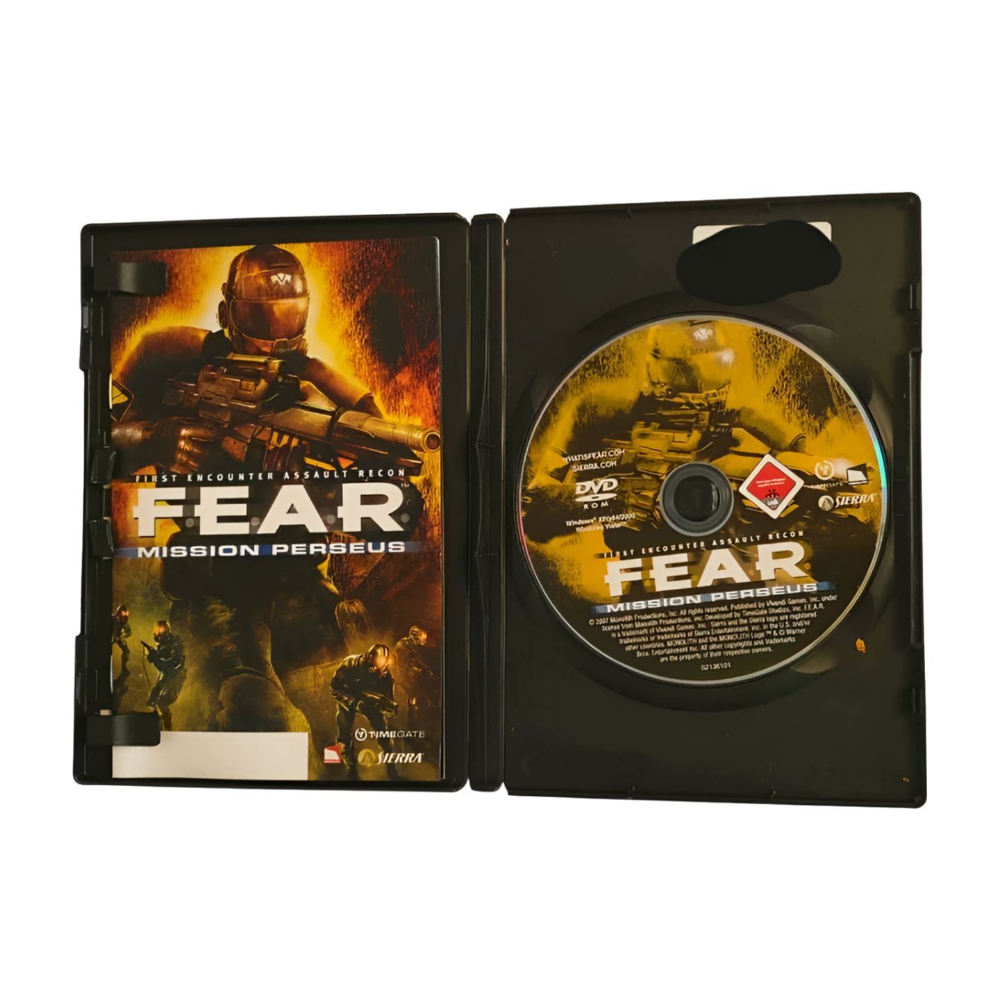 F.E.A.R. Mission Perseus PC DVD Sierra Horror Ego-Shooter Stand-Alone ...