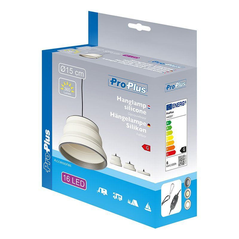 Hängelampe LED faltbar Silikon weiß Ø15cm kaufen bei Hood.de