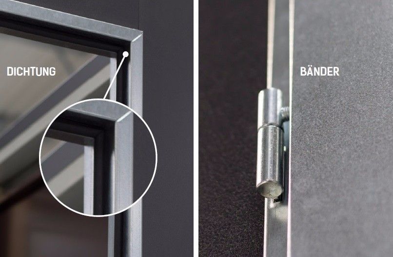 Mehrzwecktür Nebeneingangstür Kellertür 41mm Stahl weiß - Sonderaktion