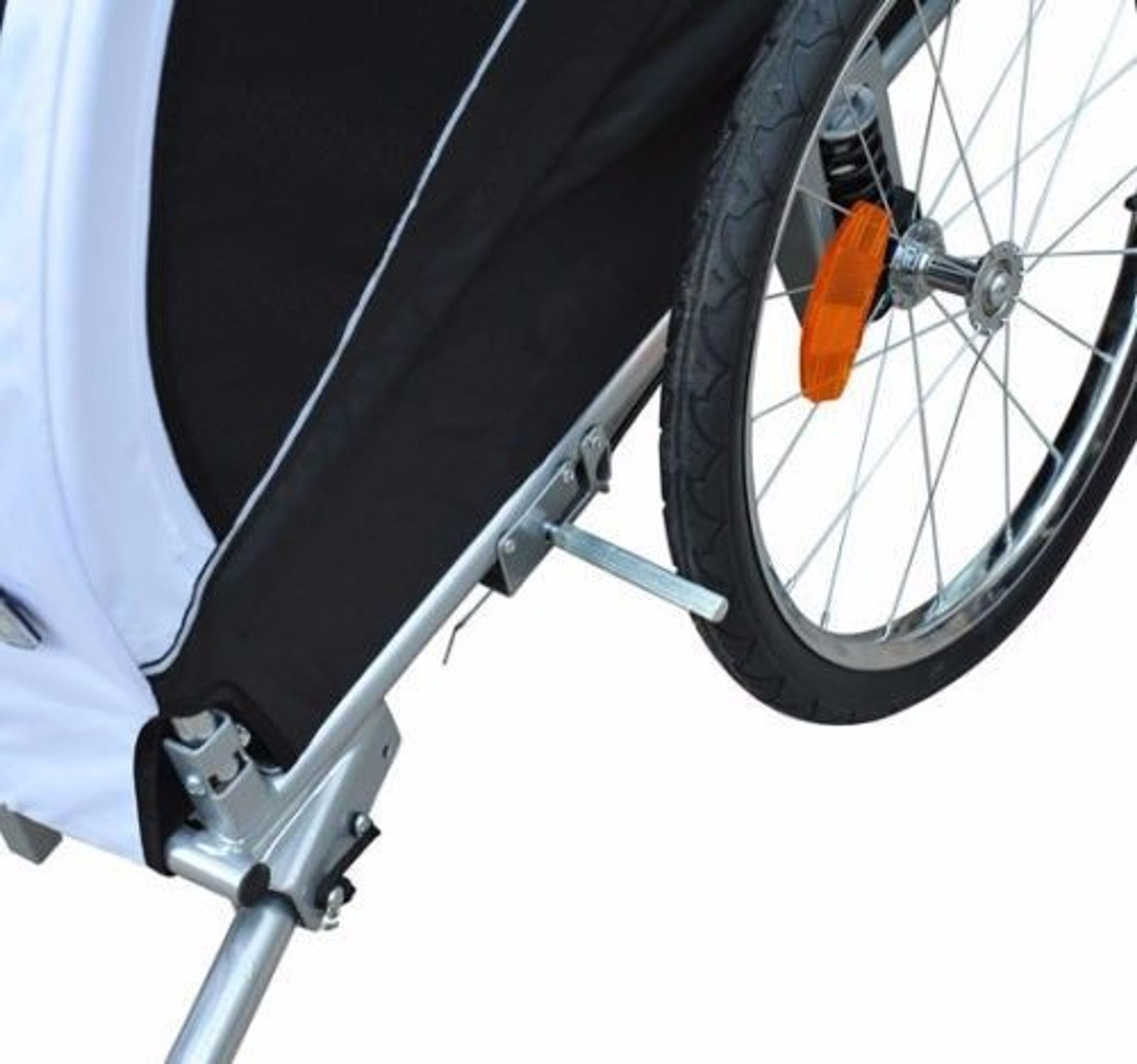 PawHut® 2 in 1 Hundeanhänger Fahrrad Jogger Fahrrad für