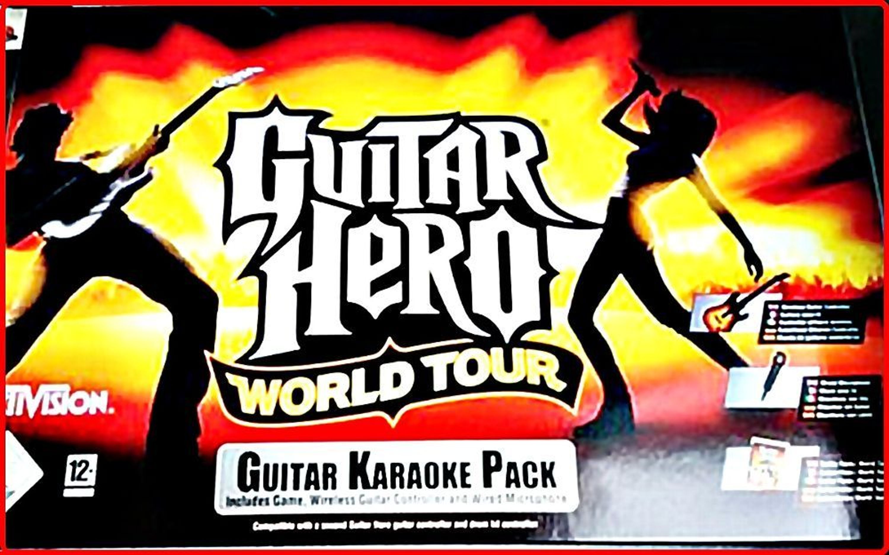 guitar hero world tour guitar 2 pk. xbox 360
