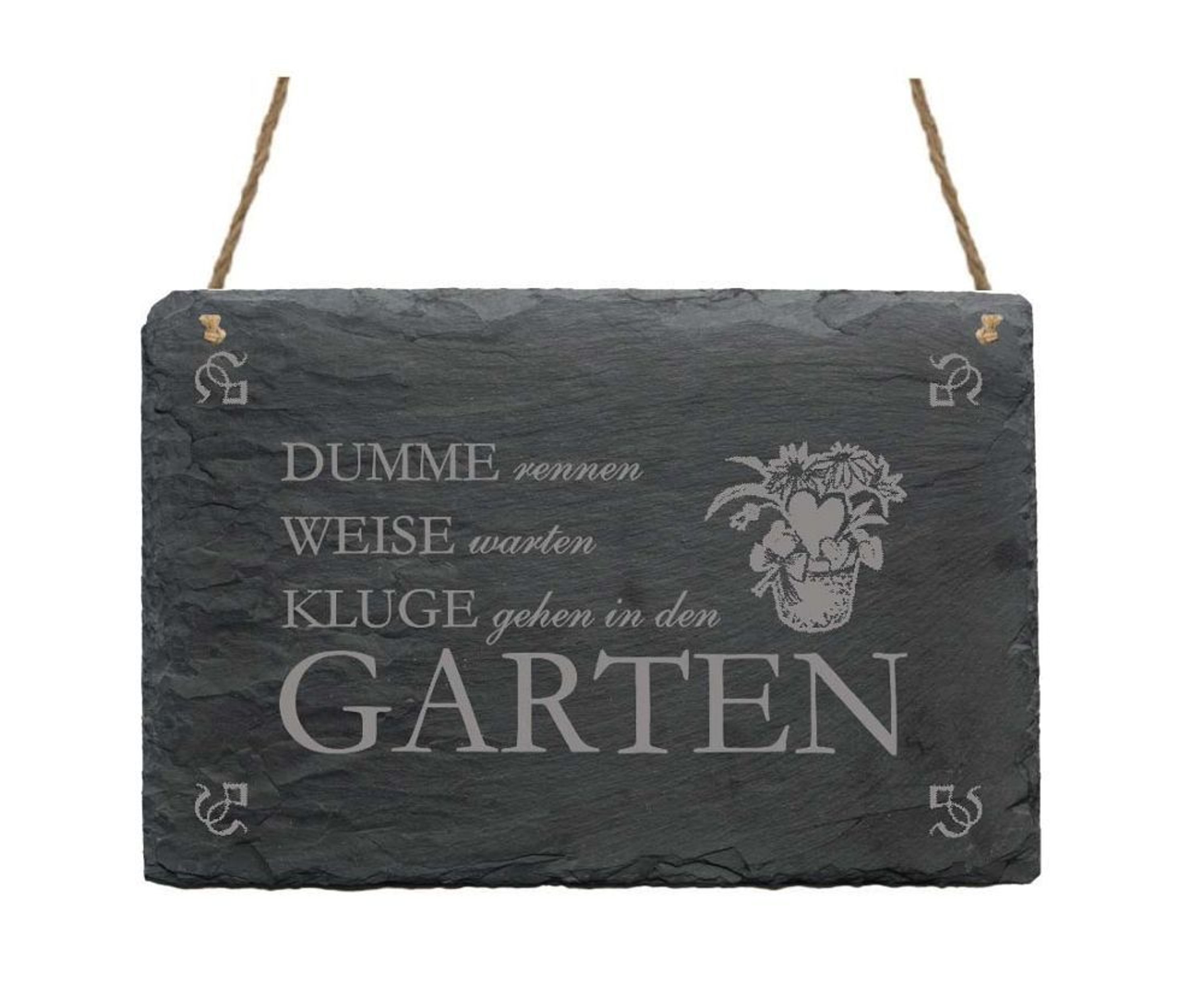 Schiefertafel Schild &quot; Dumme rennen, Weise warten