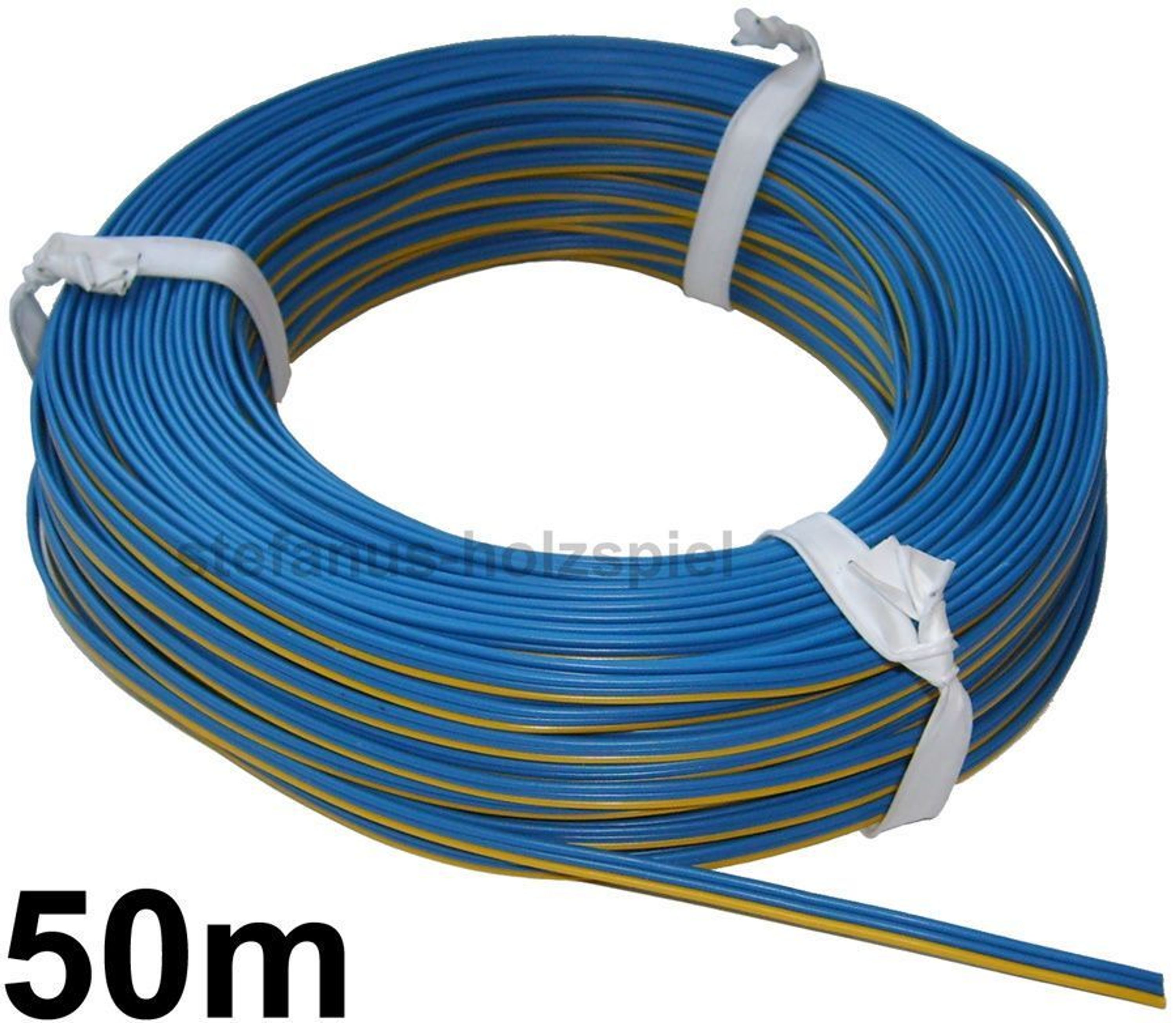 25m Ltze 3-adrg Blau/ Blau/ Gelb Modellbahn-Kabel Zu Märkln-Wechen