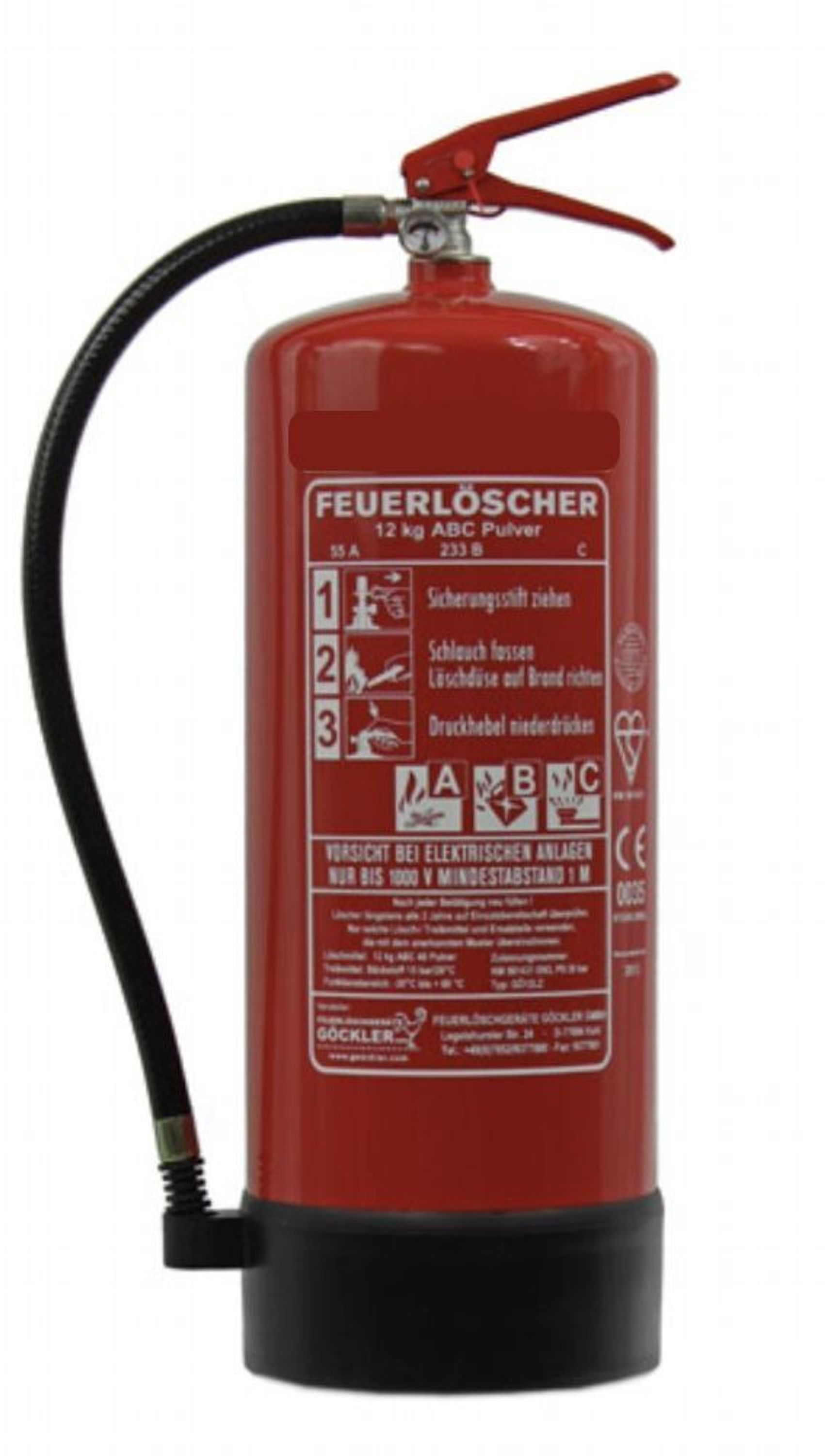 König 2 kg Pulver-Feuerlöscher ABC Plastic Cap Dauerdruck 4 LE - Feuerloescher24