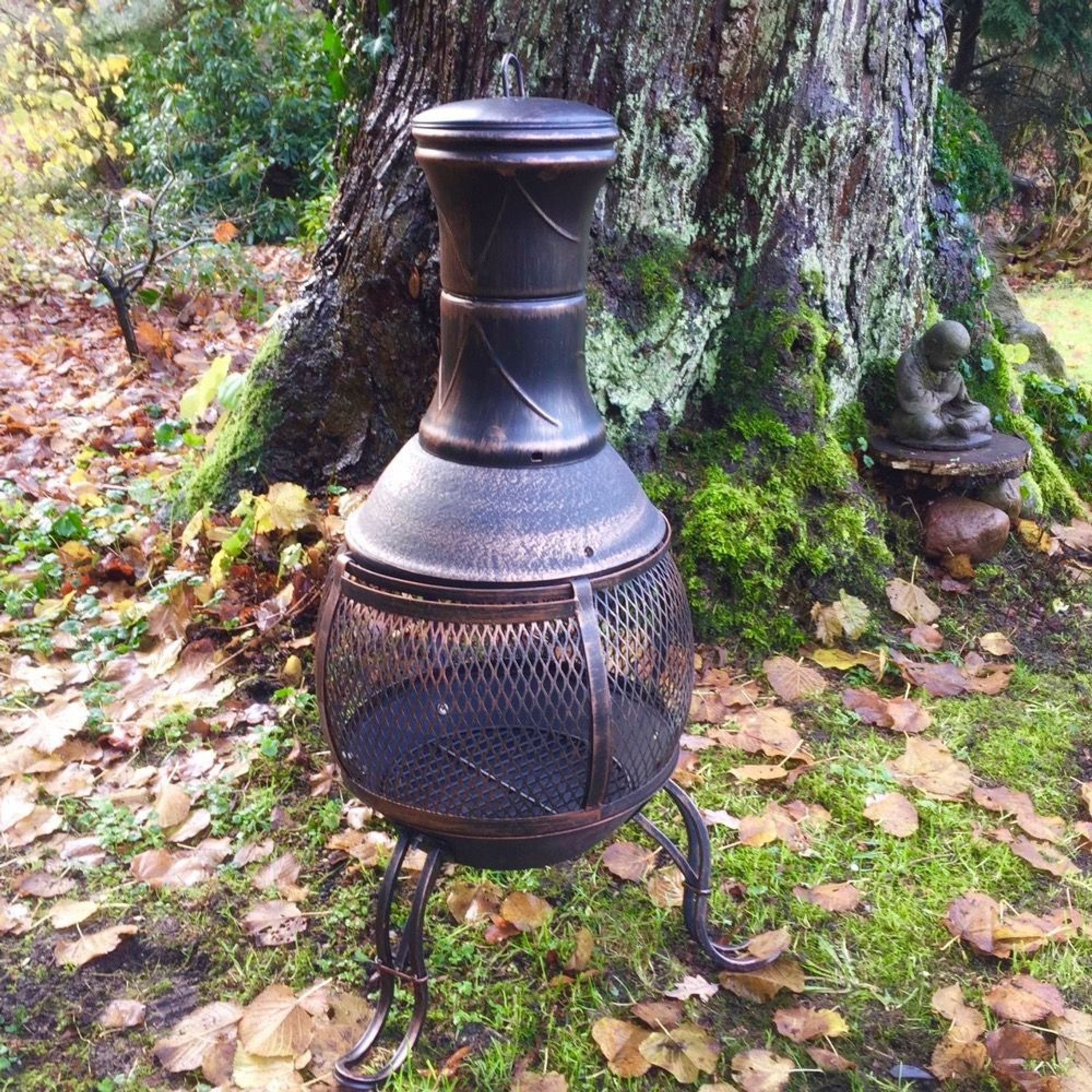 Garten Kamin Kaminofen Terrassenofen aus Metall