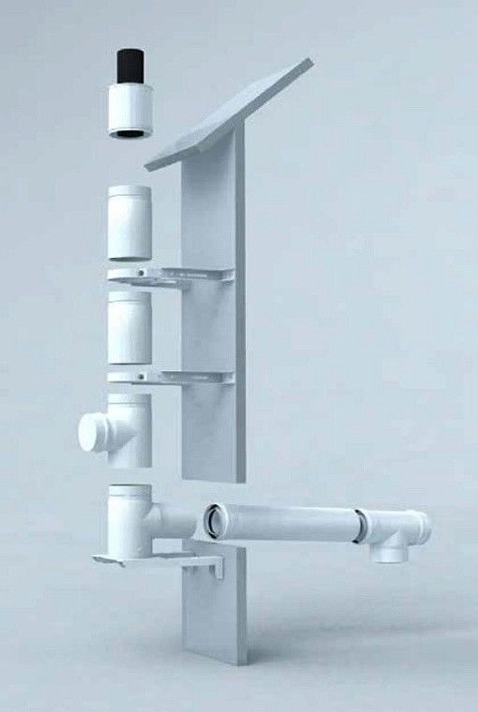 Abgassystem Außenwand DN 80/125, Abgasrohr, Abgasleitung Abgas