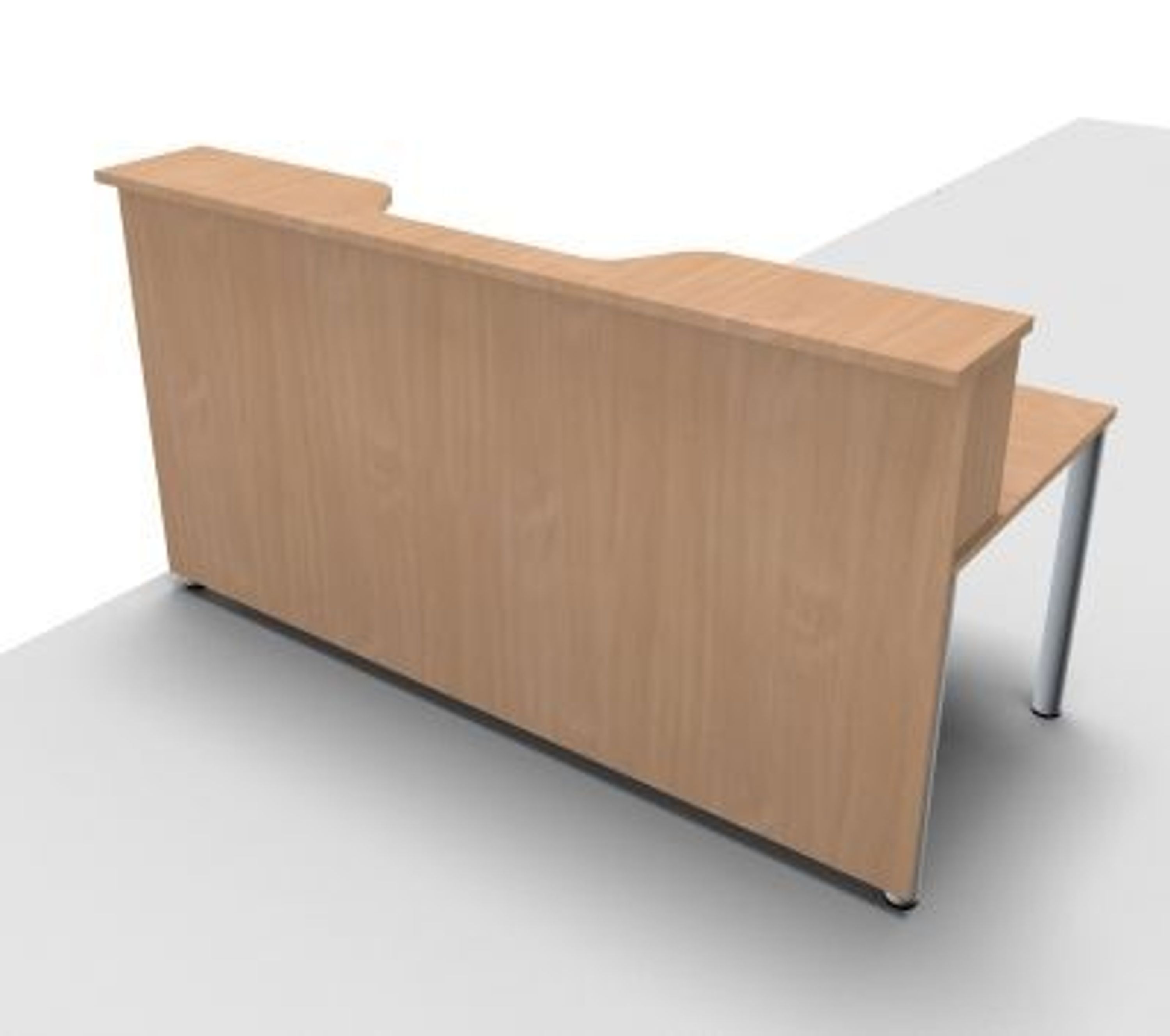 Empfangstheke Aus Holz 80-200cm - Rezeptionstheke Mit Stauraum Für Büro & Laden