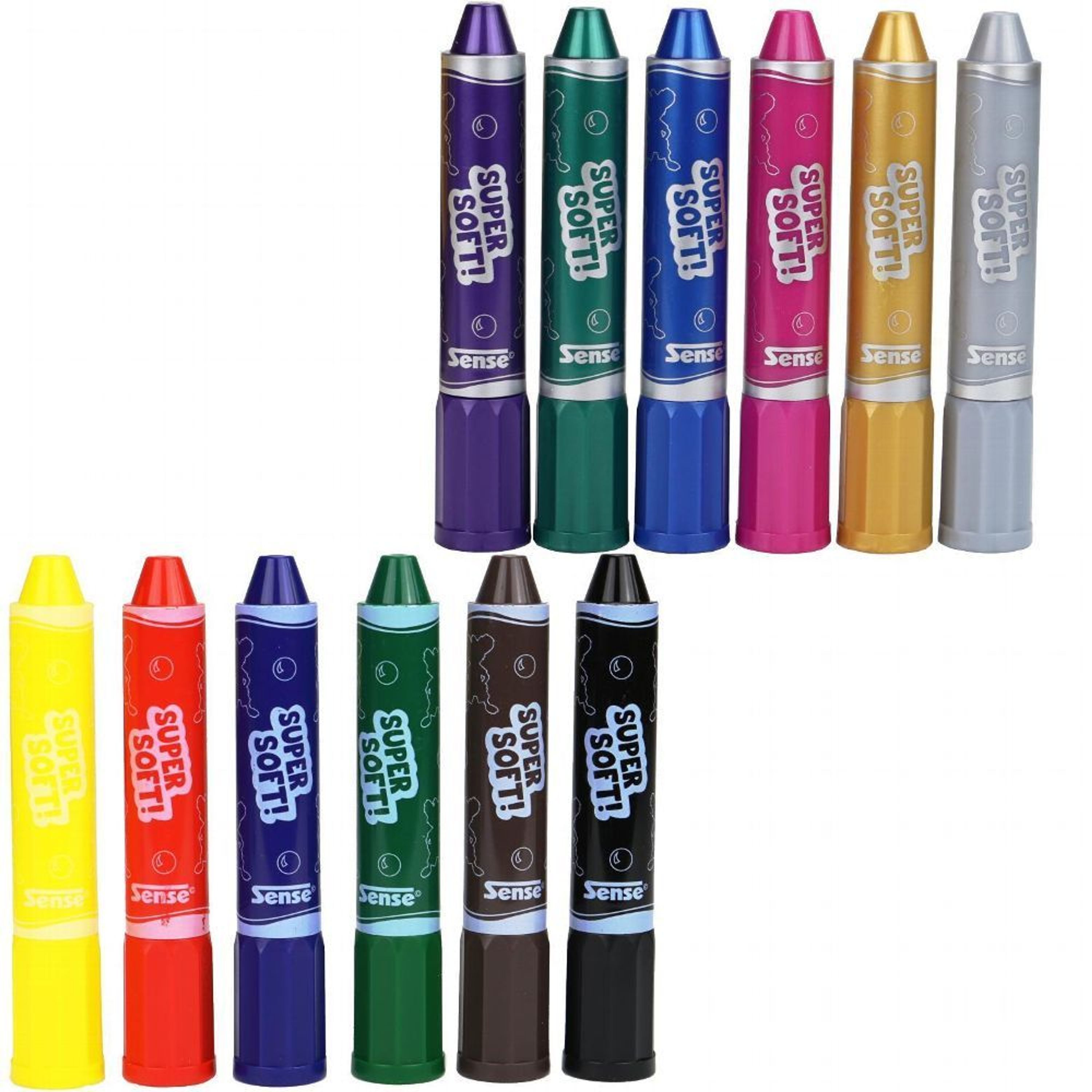 6er Set Gelstifte Wachsmalstifte Jumbo Gel Stifte verschließbar mit Kappe kaufen bei Hood.de
