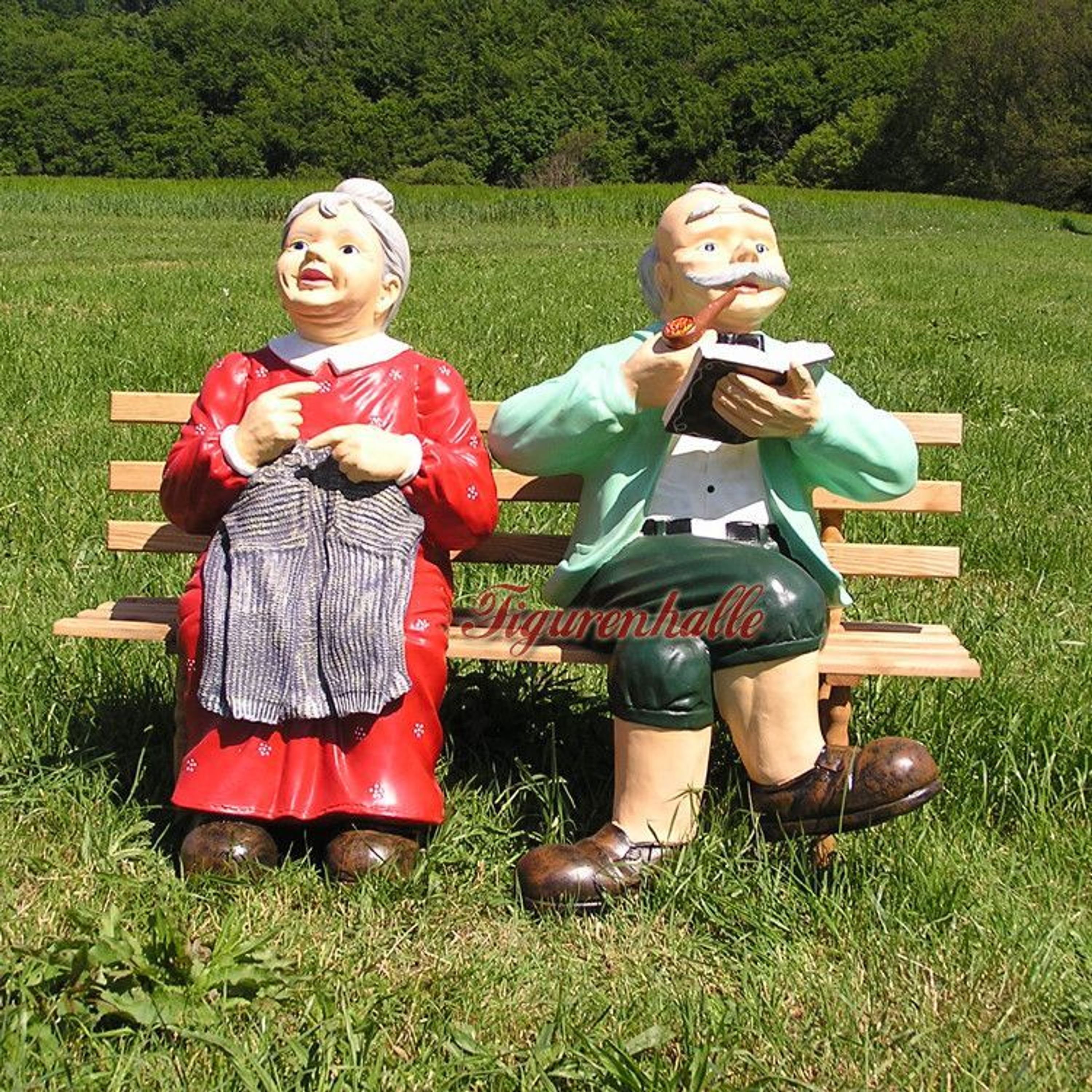 Bild Oma Und Opa Auf Der Bank