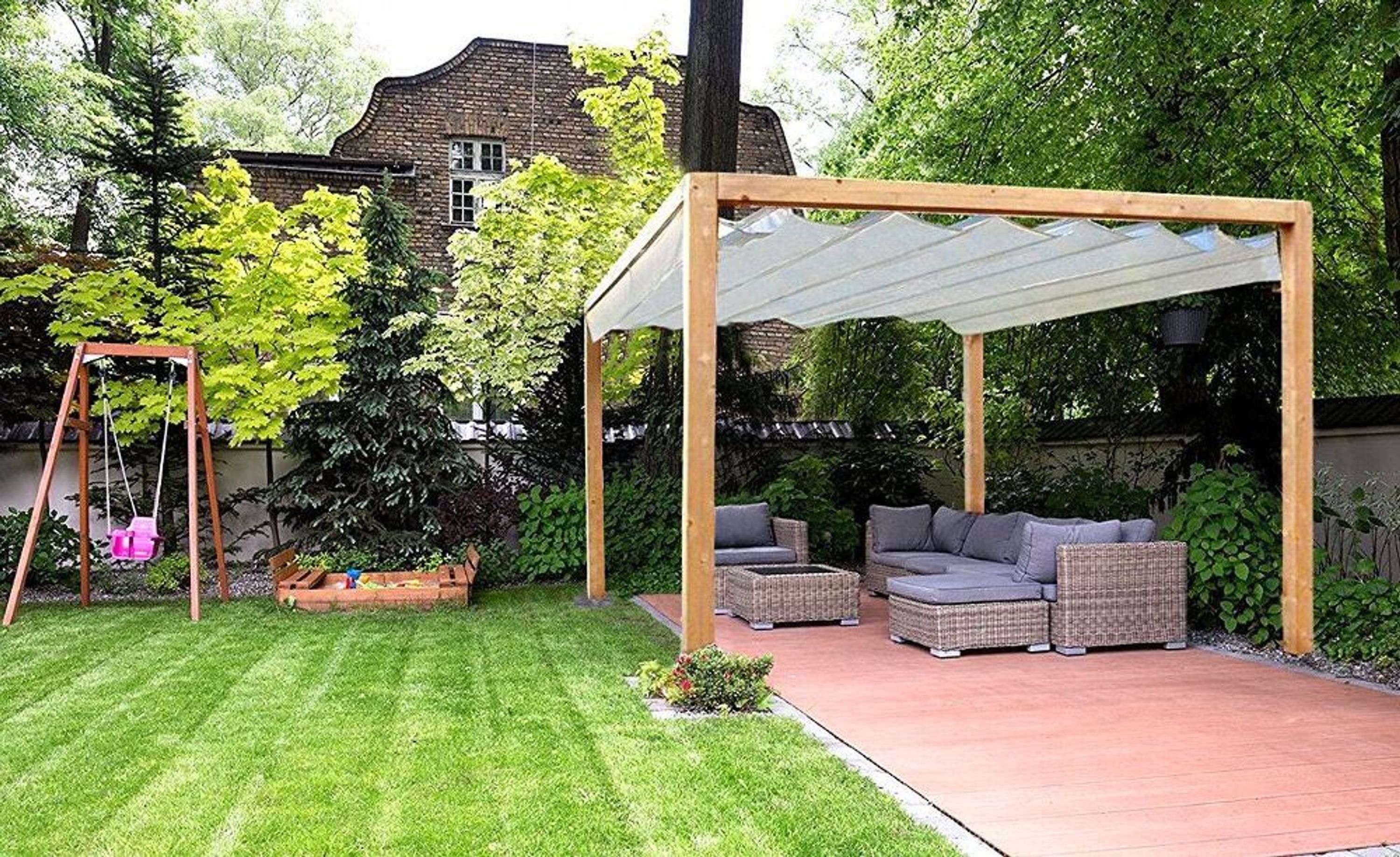 Roman Pergola mit / ohne Sonnendach - Pavillon aus Holz - Pavillion