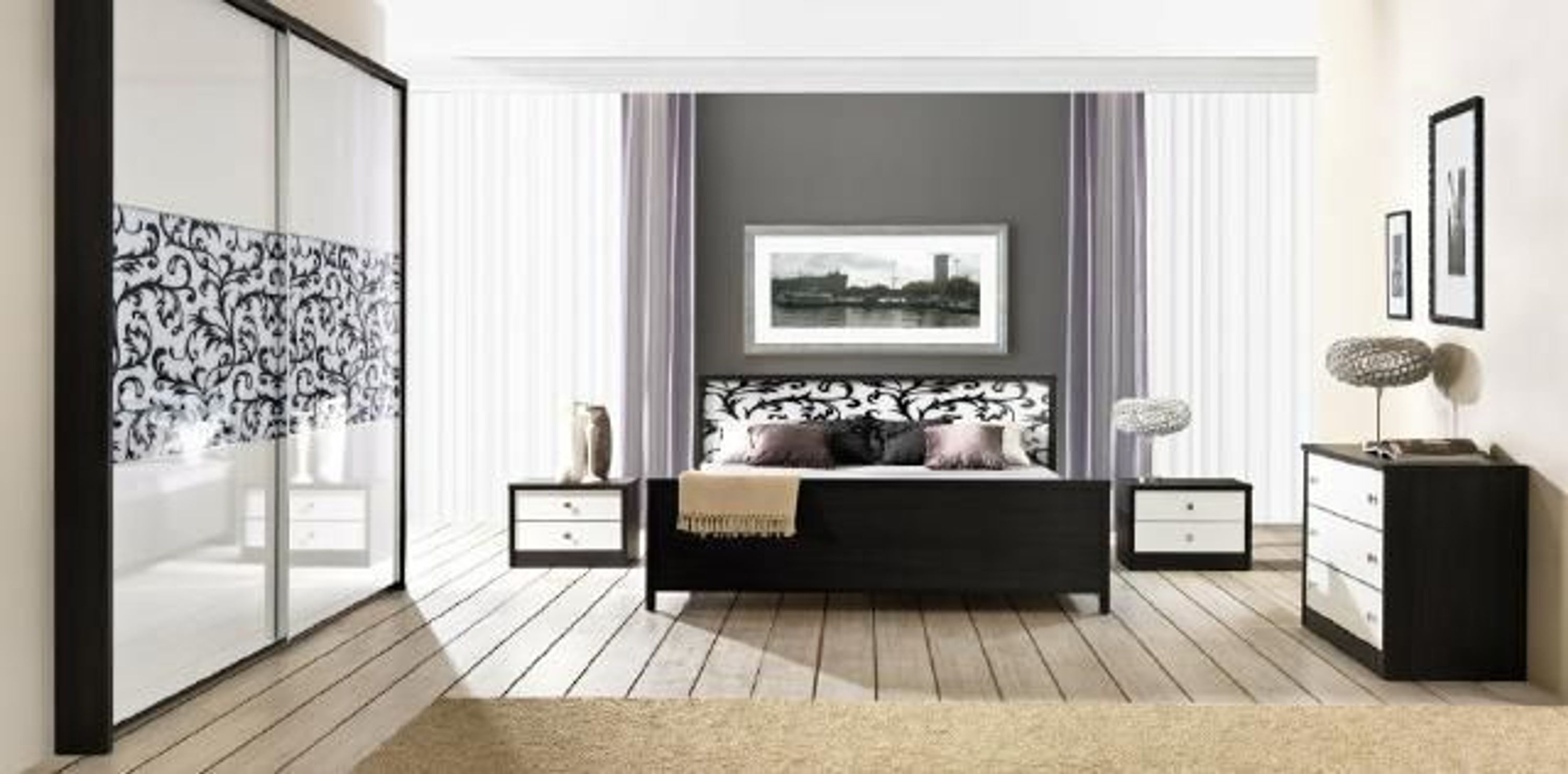 Schlafzimmer Set Komplett Kommode Bett Kleiderschrank Betten