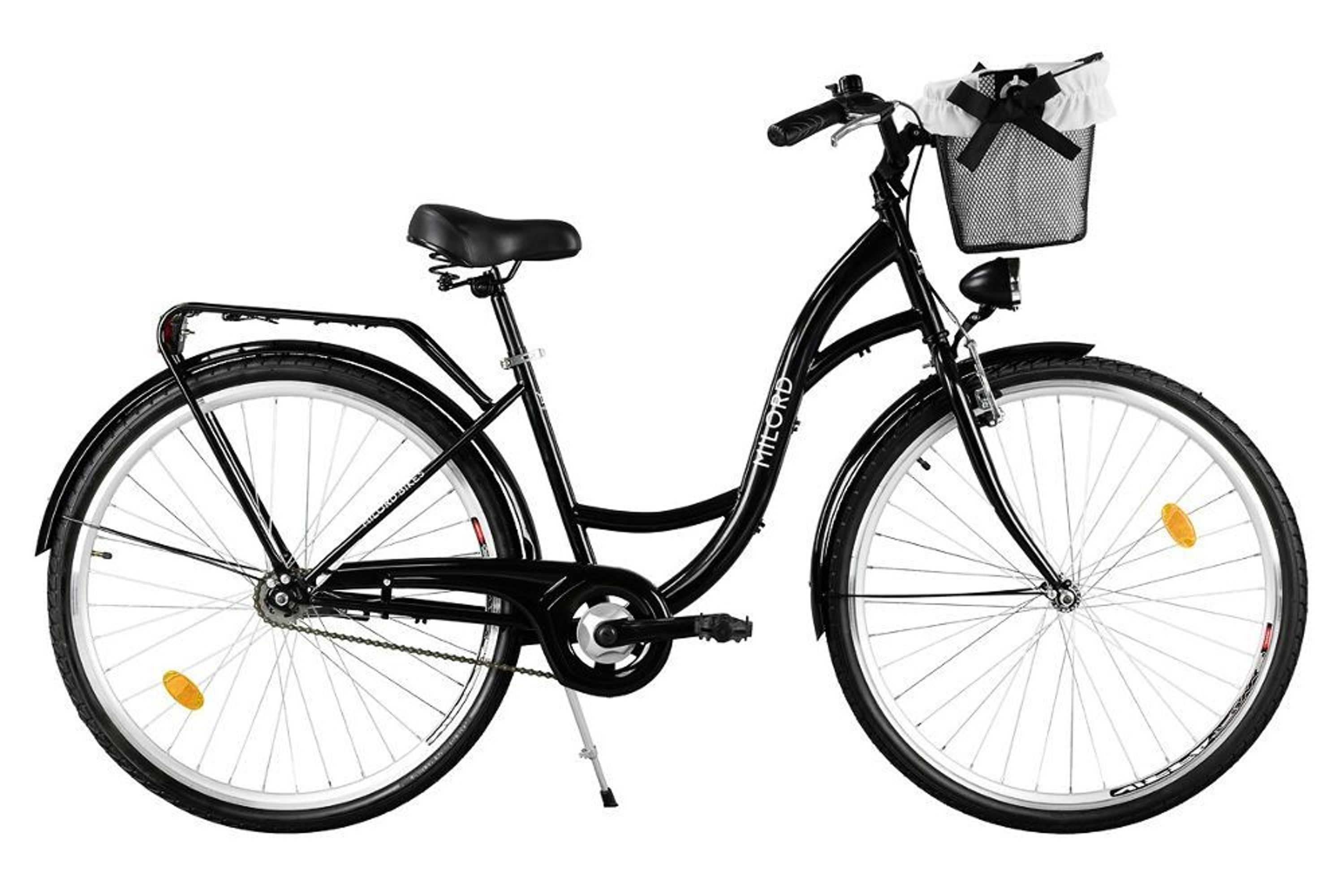 26 Zoll Damenfahrrad MILORD Citybike Mit Korb Stadtrad