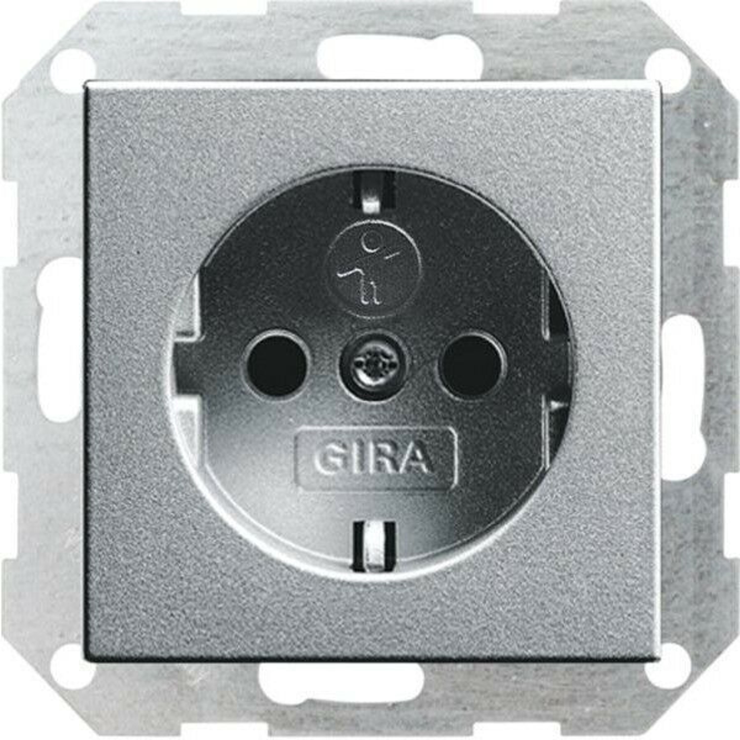 GIRA System 55 E2 Alu Silber USB Steckdose Rahmen Schalter Wippe ...