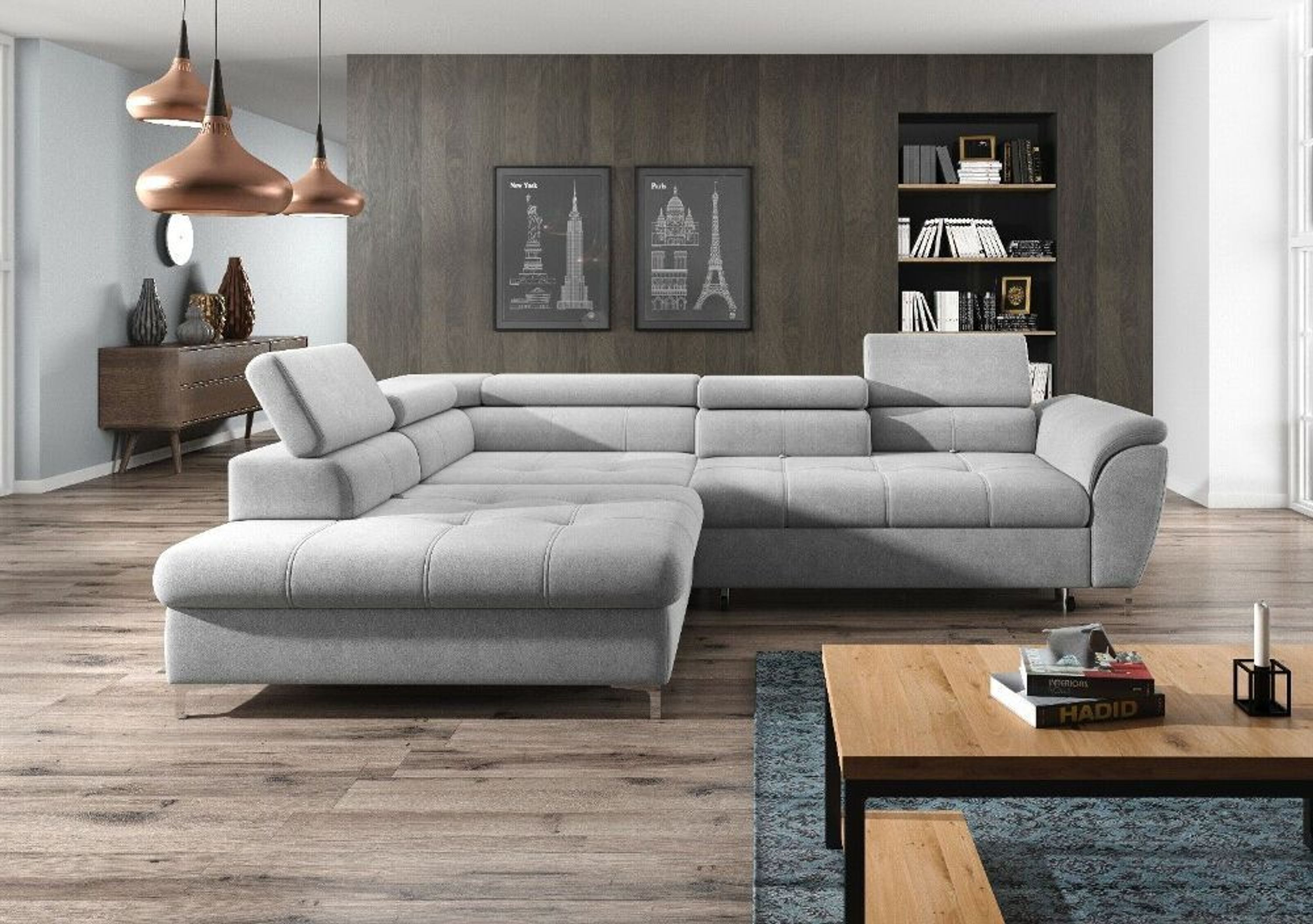 TEMPO Schlaffunktion Wohnlandschaft Relaxfunktion Couchgarnitur Couch Eck Sofa kaufen bei Hood.de