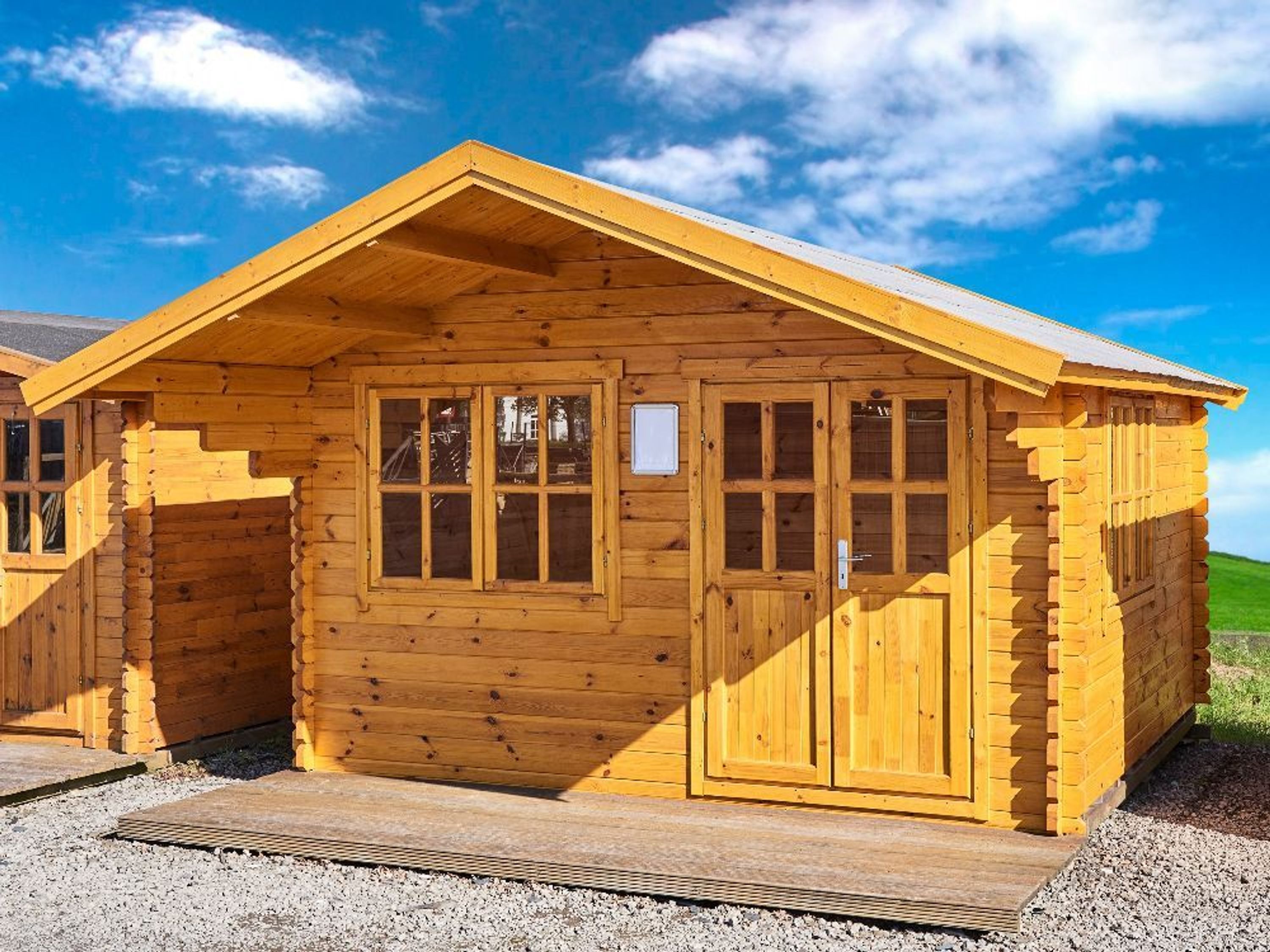 44 mm Gartenhaus 400x500 cm 4x5 m Gerätehaus Holzhaus Blockhaus inkl