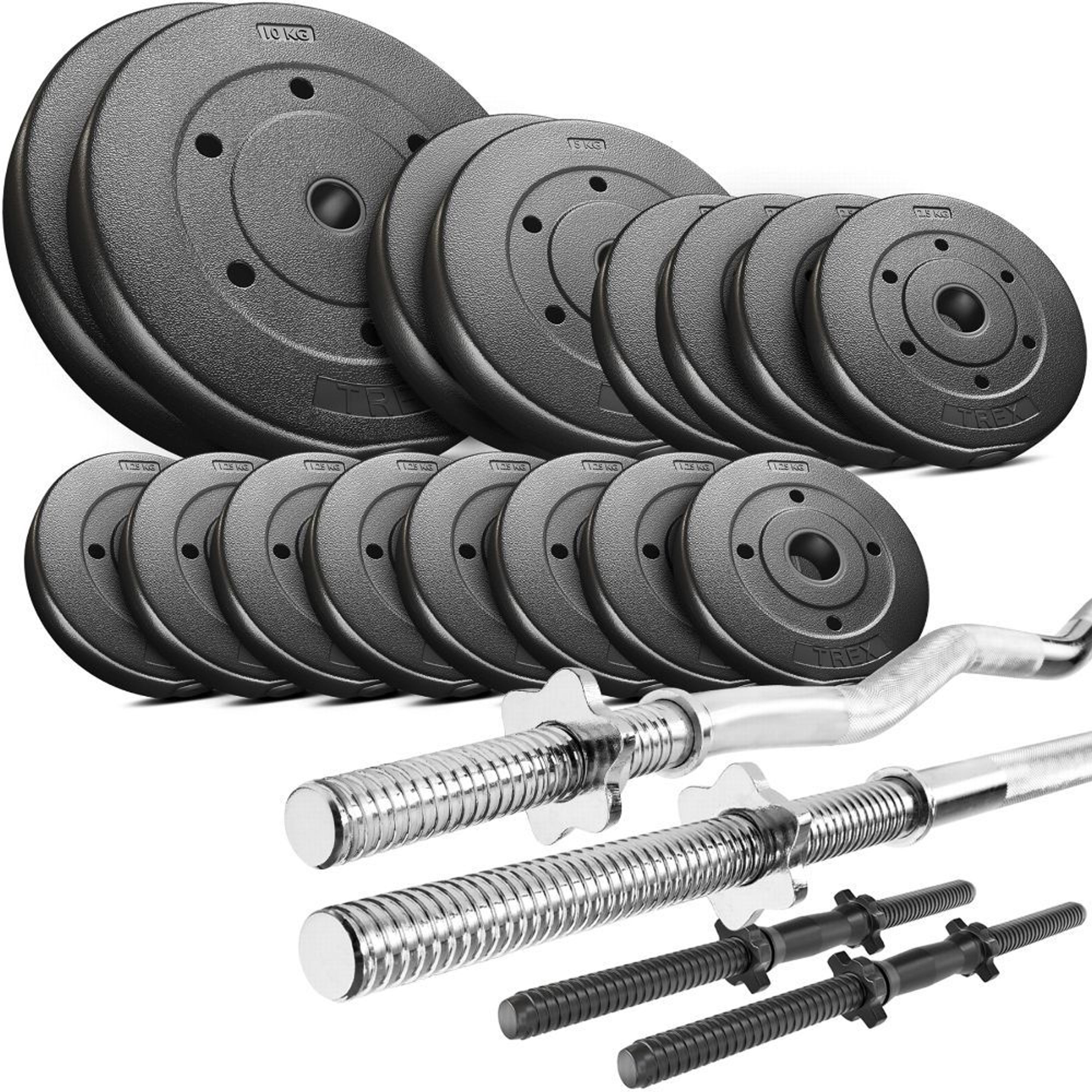 hantelset mit stange