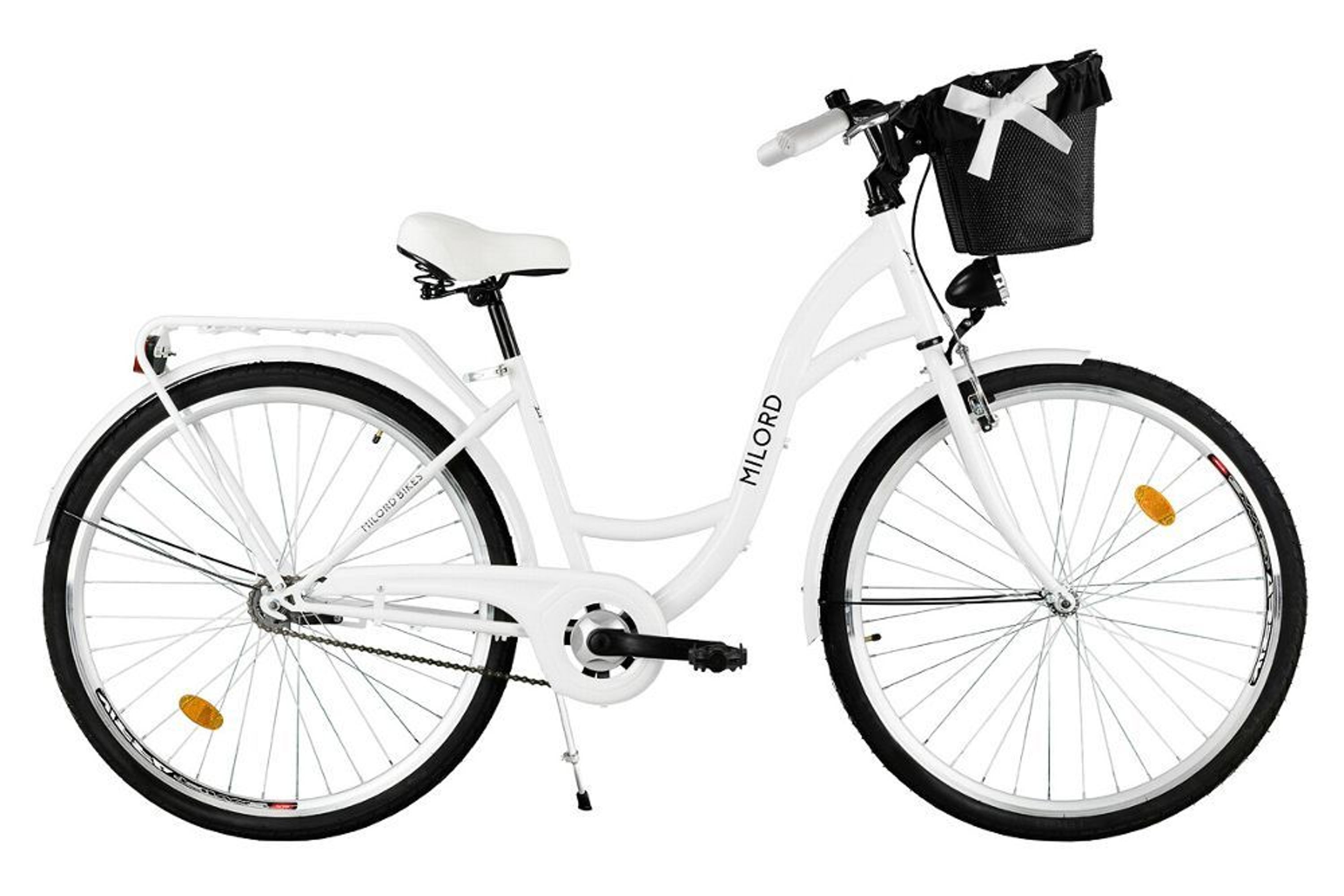 28 Zoll Damenfahrrad MILORD Citybike Mit Korb Stadtrad